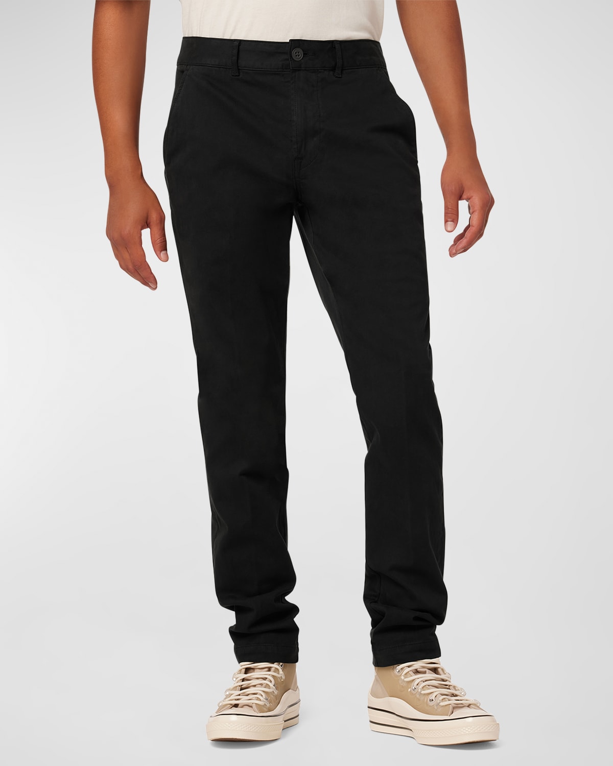 Shop Hudson Men's Classic Slim-straight Chino Pants In Black