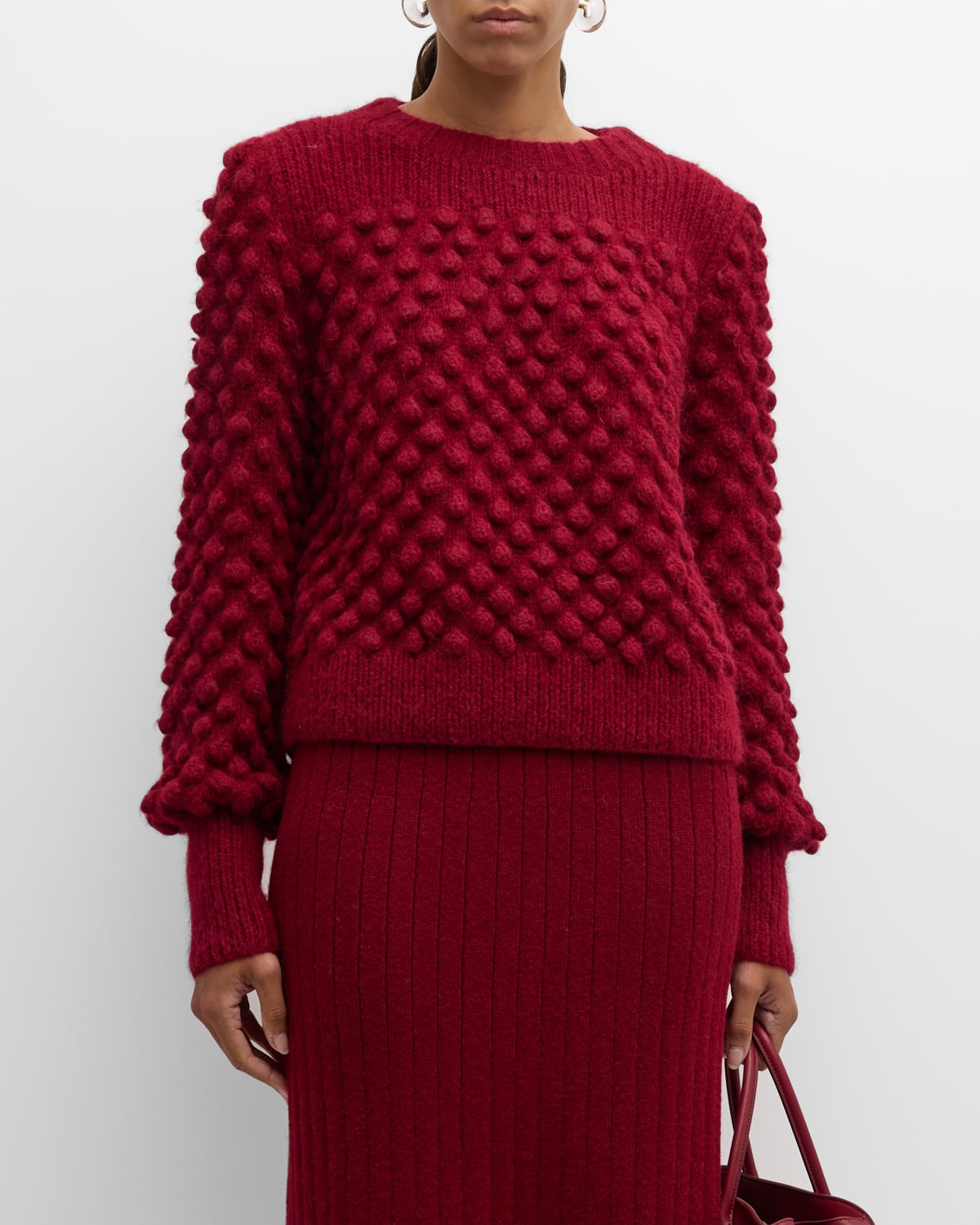 Camila Knit Bobble Stitch Sweater