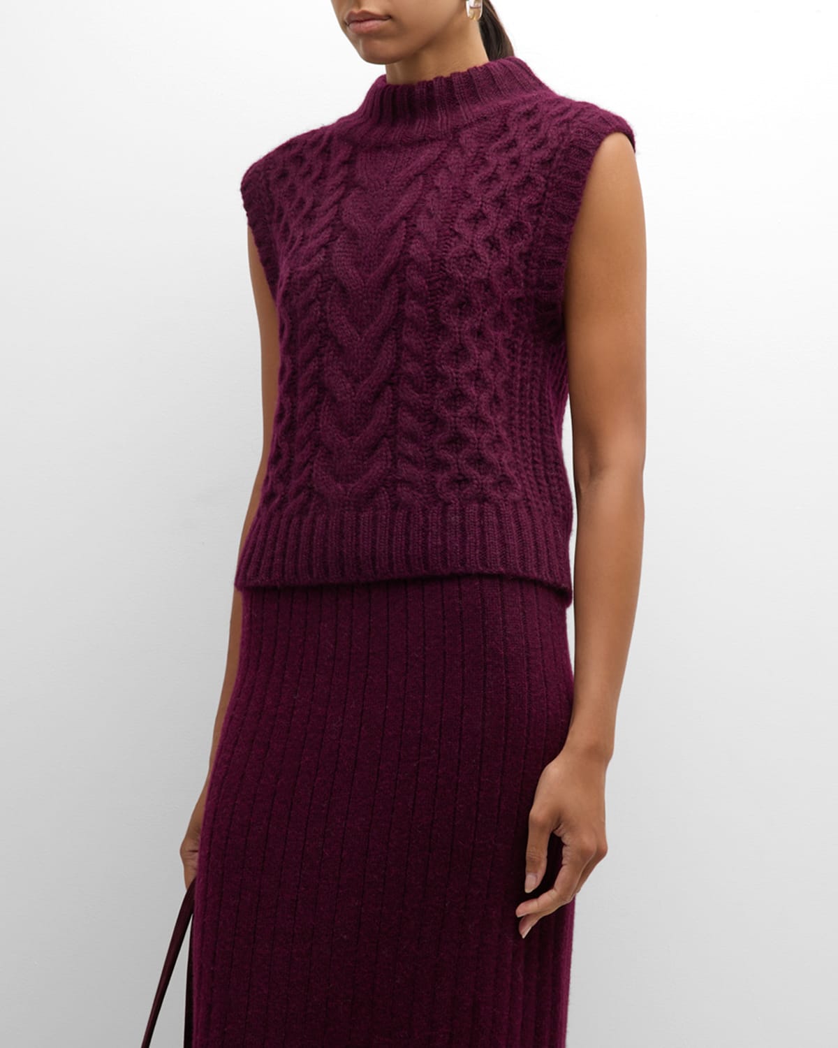 Ada Cable Knit Tank Sweater