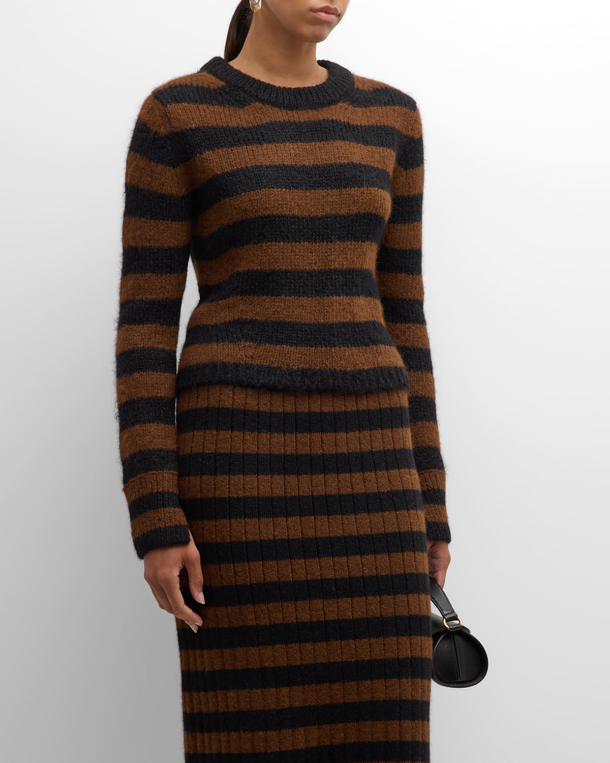 Ava Slim Stripe Knit Sweater