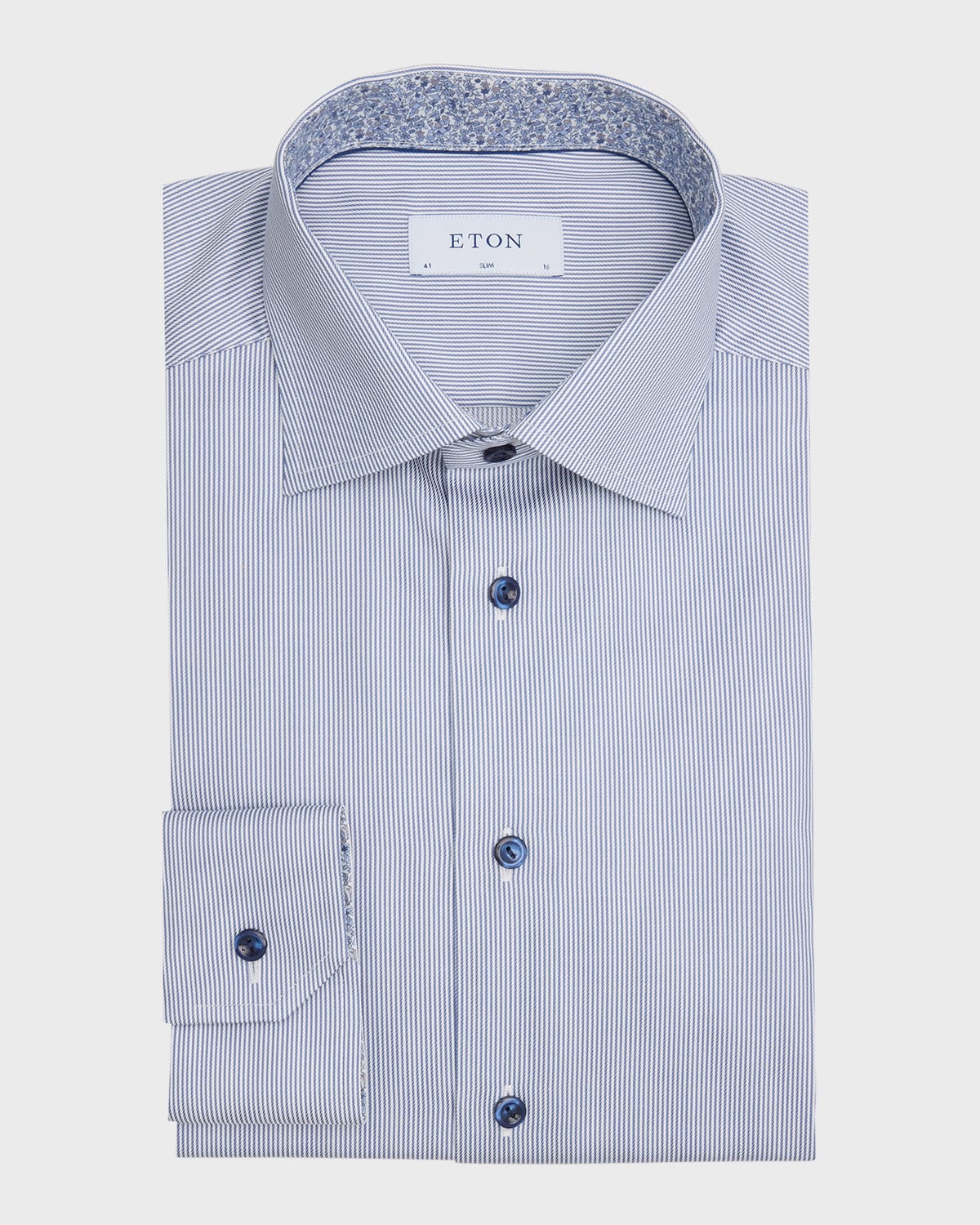 Men's Micro-Stripe Signature Twill Dress Shirt
