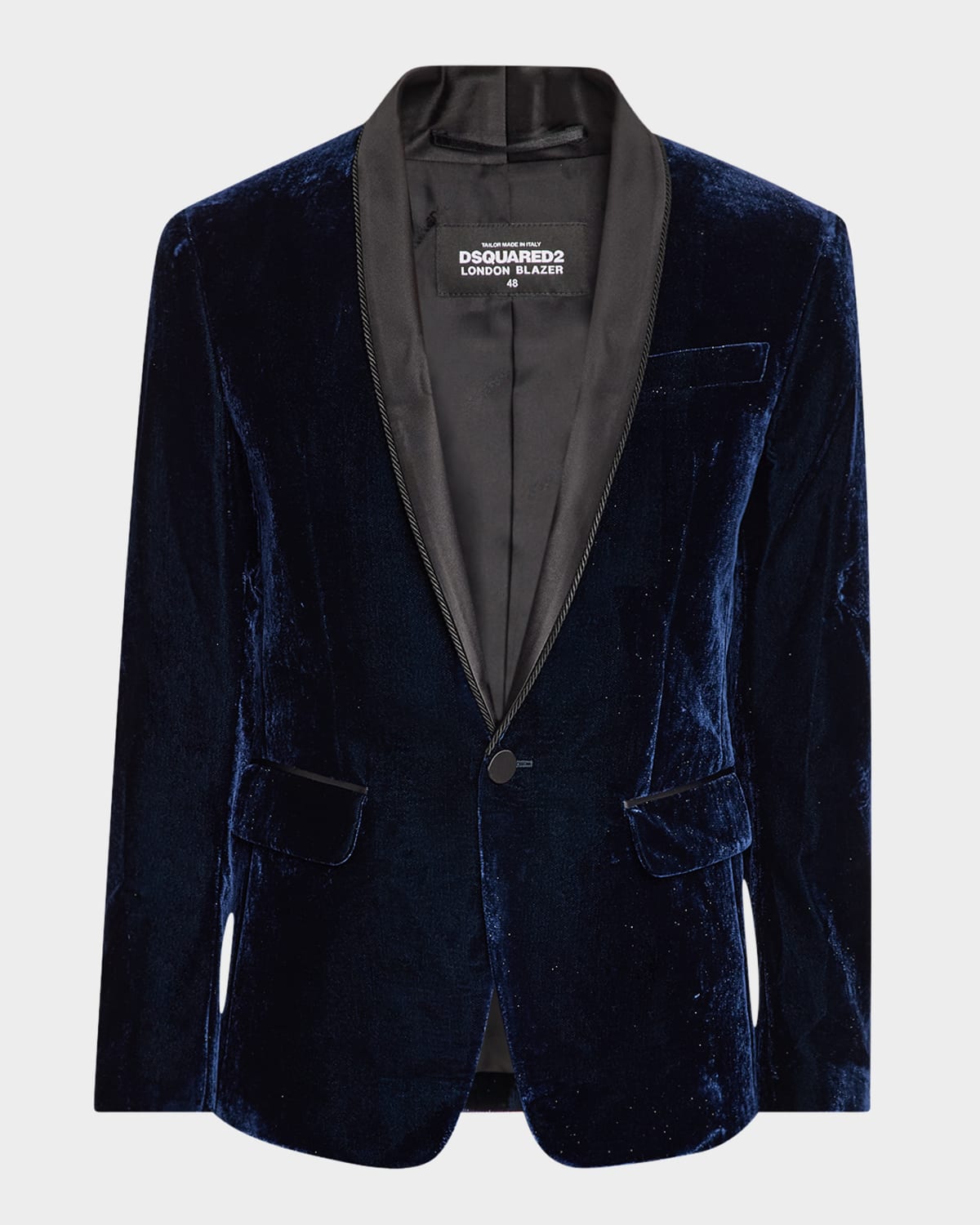 Dsquared2 Men's Shawl Tuxedo Blazer In Navy/blue