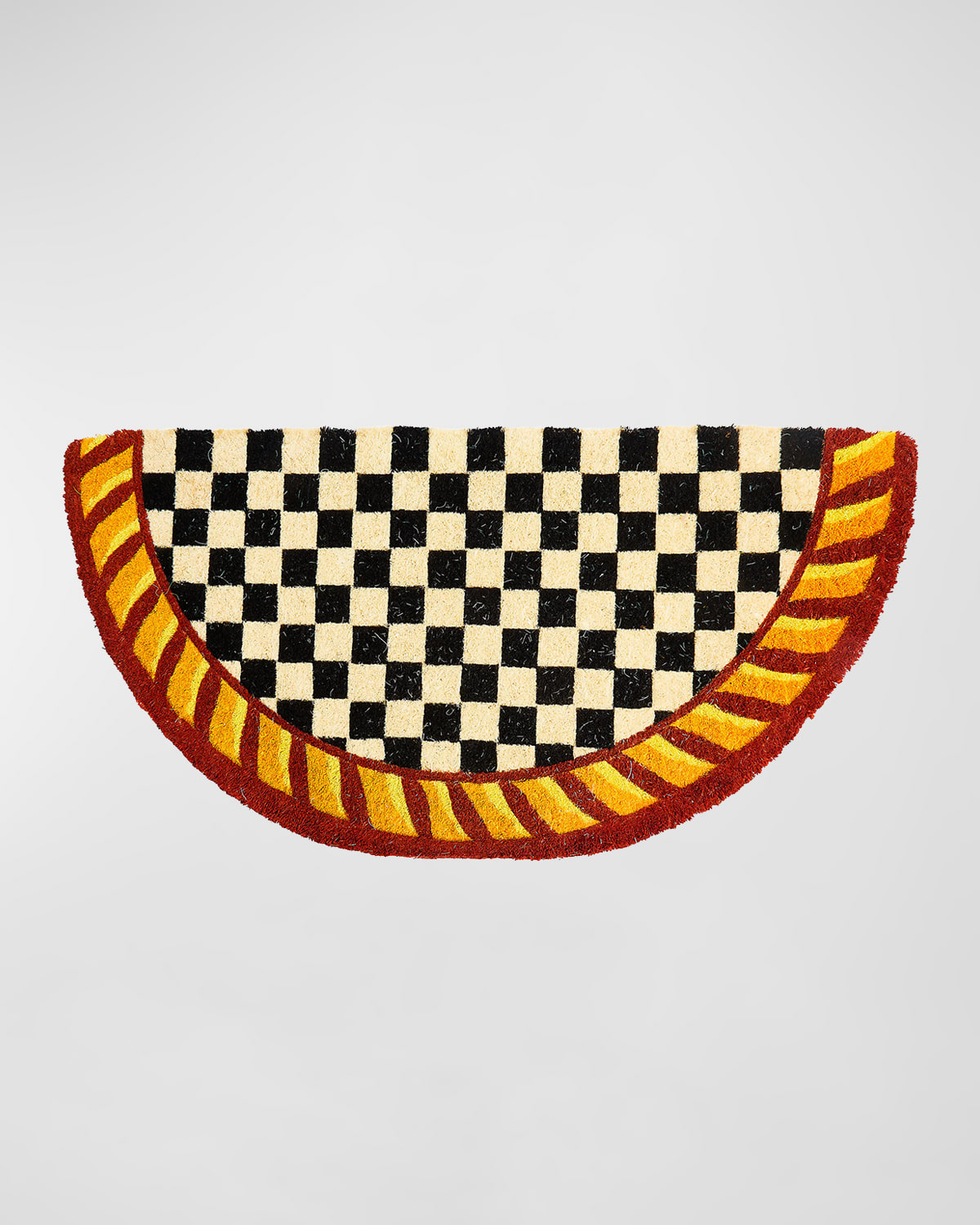 Mackenzie-childs Courtly Check Rug, 2' X 3' In Red/gold