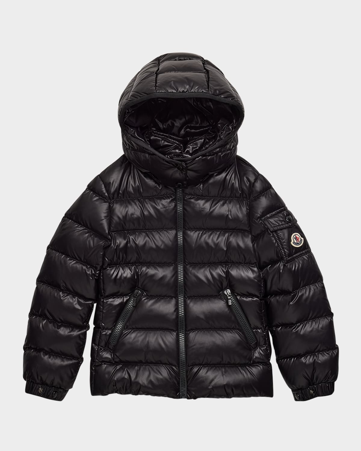 Moncler Girl's Bady Quilted Puffer Down Jacket In Black