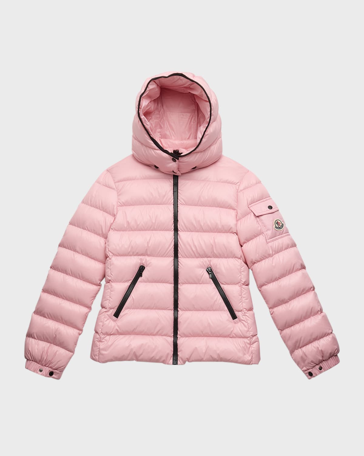 Moncler Kids' Girl's Bady Quilted Puffer Down Jacket In Pink