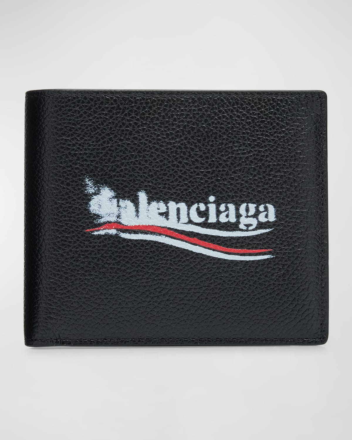 Men's Cash Square Leather Bifold Wallet