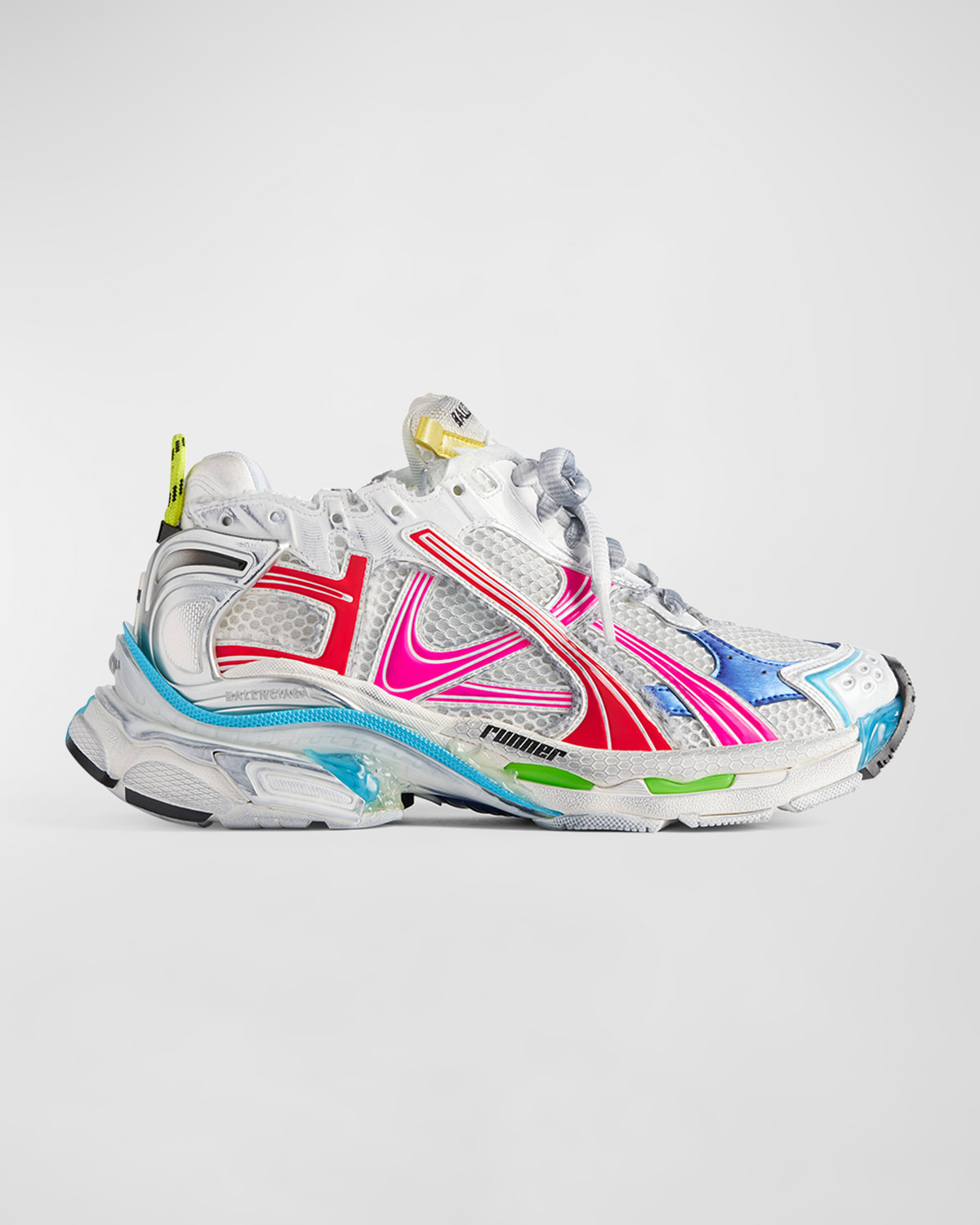 Balenciaga Colorblock Trainer Sneakers In Multi