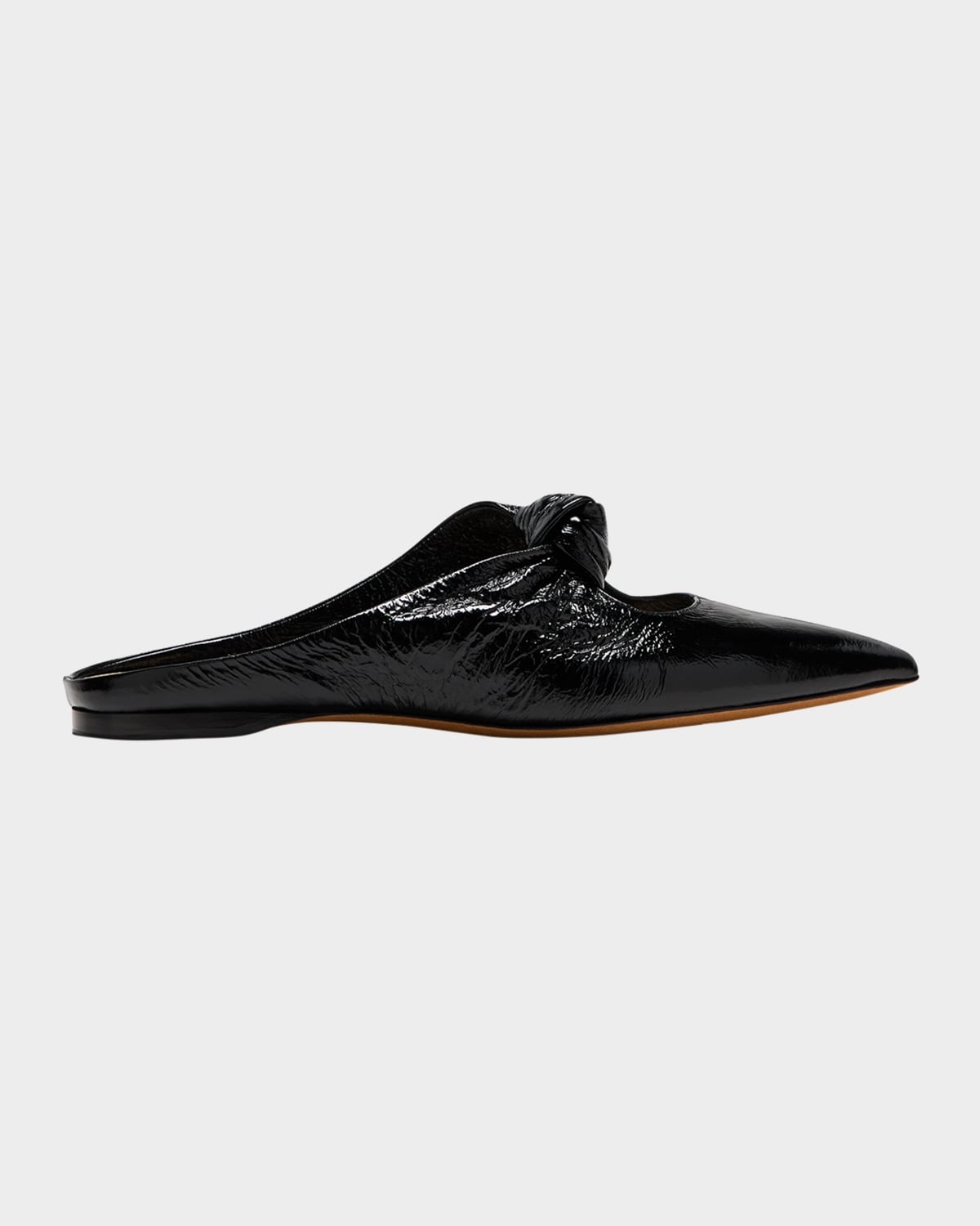 Khaite The Rowan Flat Mules In Black
