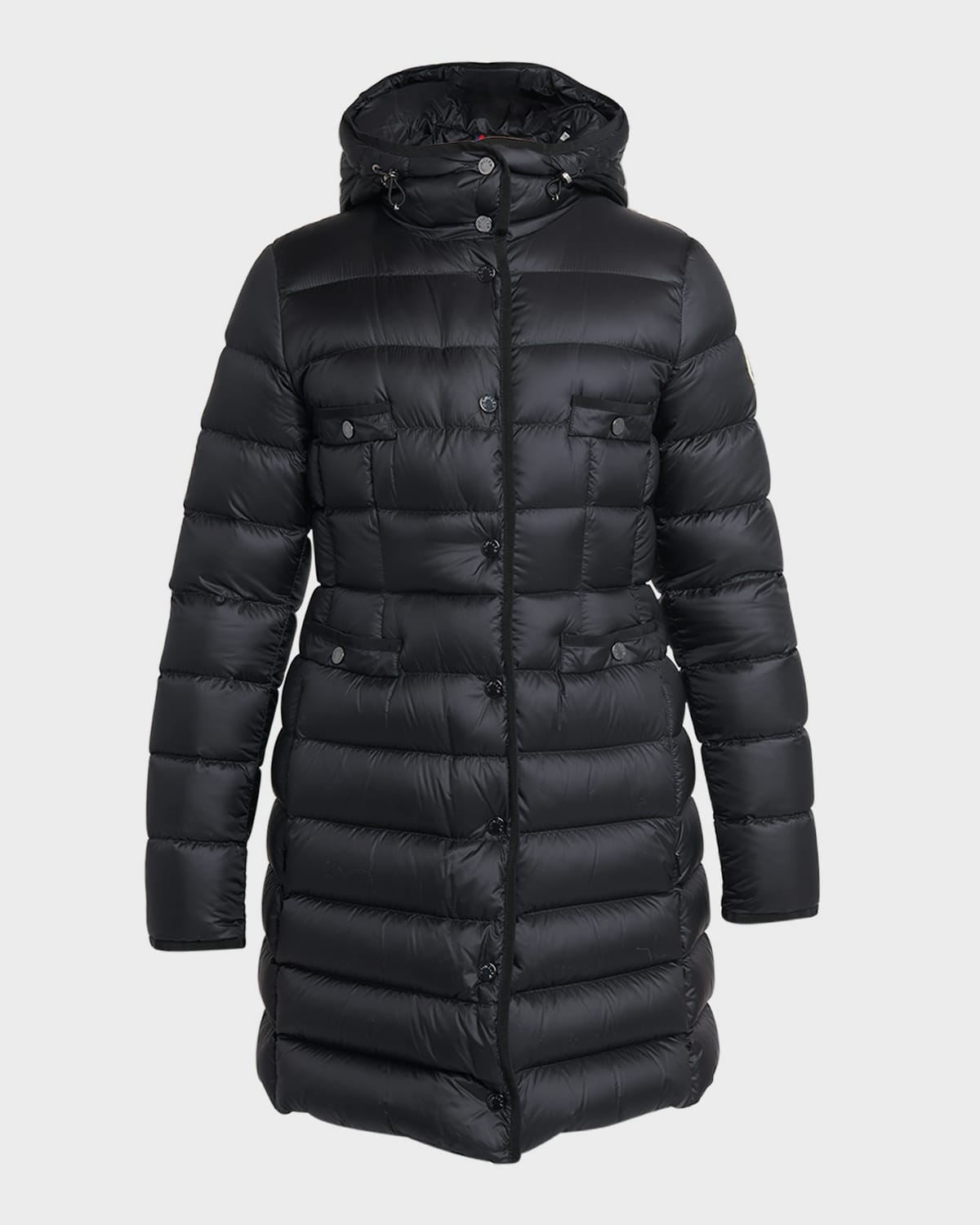 MONCLER HIRMA LIGHTWEIGHT LONG PUFFER COAT 
