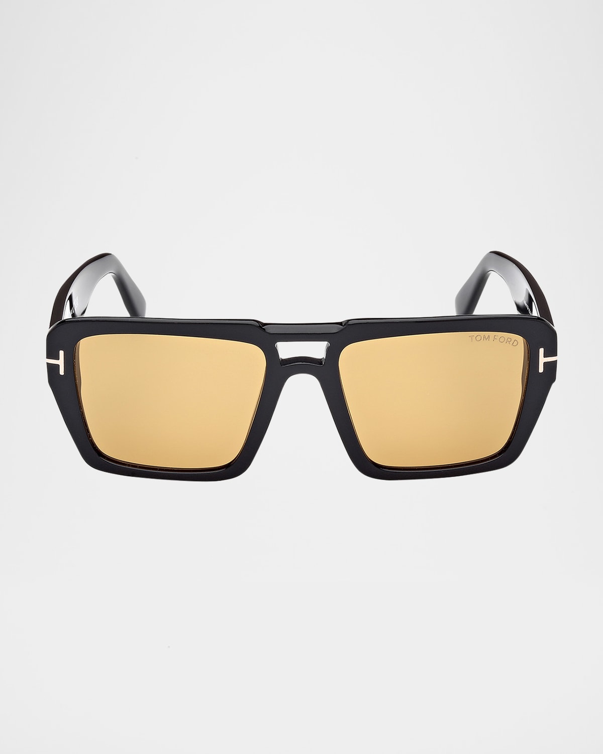 Tom Ford Black Redford Sunglasses In Sblk/brn