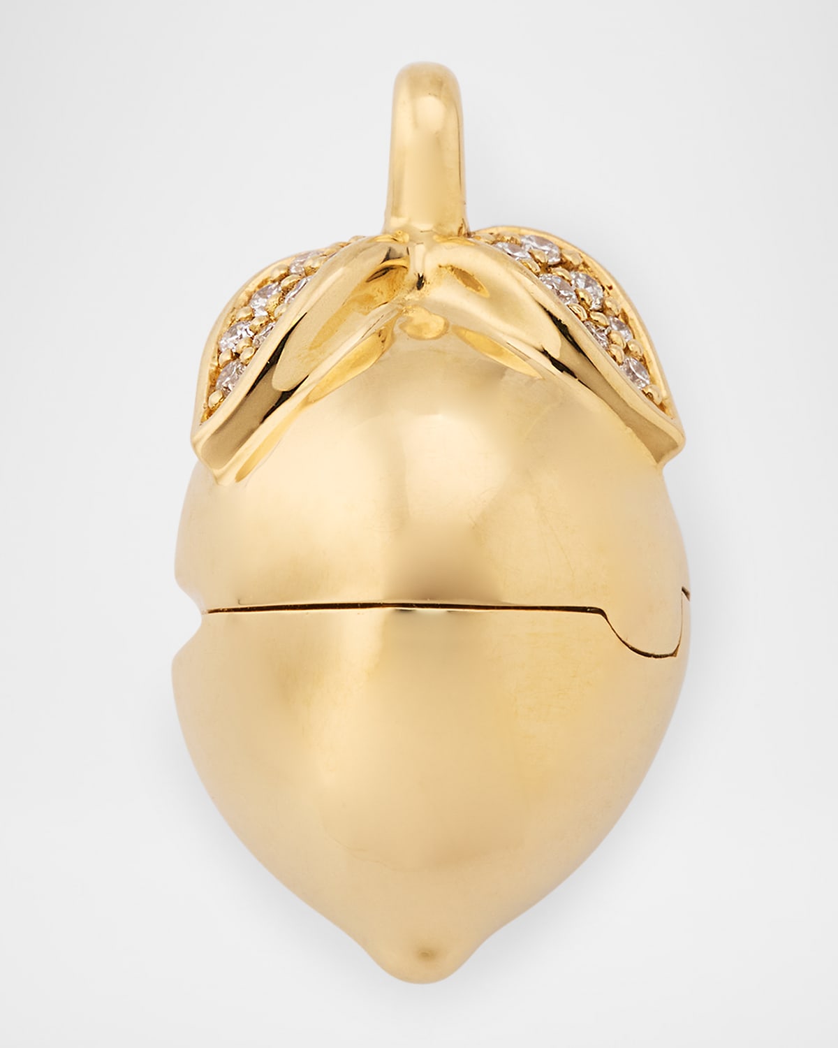 Sorellina 18K Yellow Gold Lemon Locket with GH-SI Diamonds