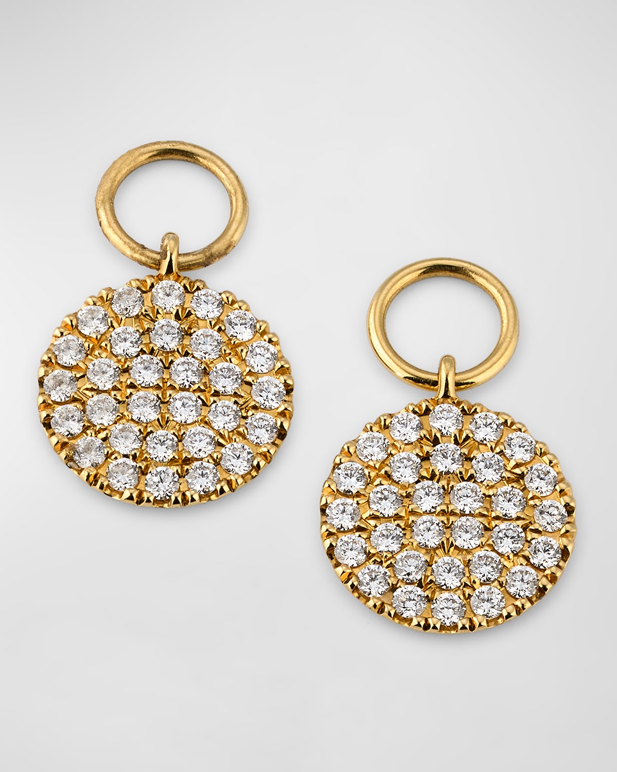 Sparkle 18K Yellow Gold Diamond Earring Charms