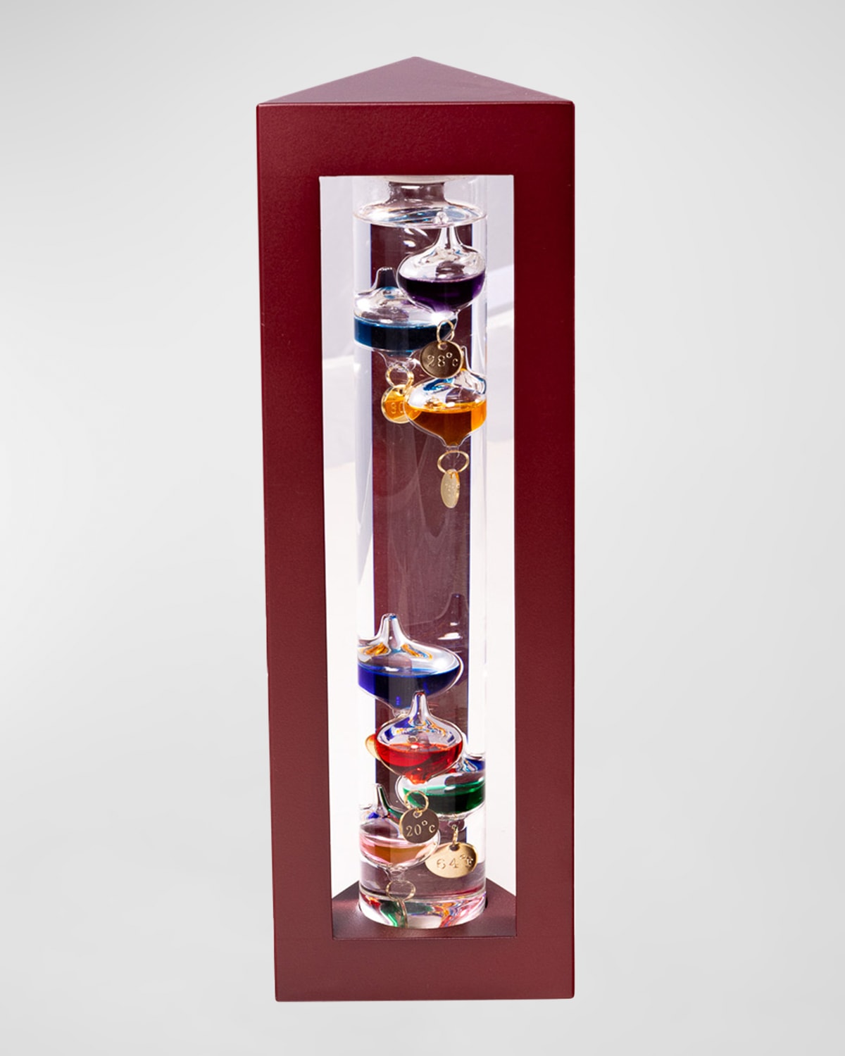 Bey-berk Galileo Thermometer With Multicolor Weights, 13"l