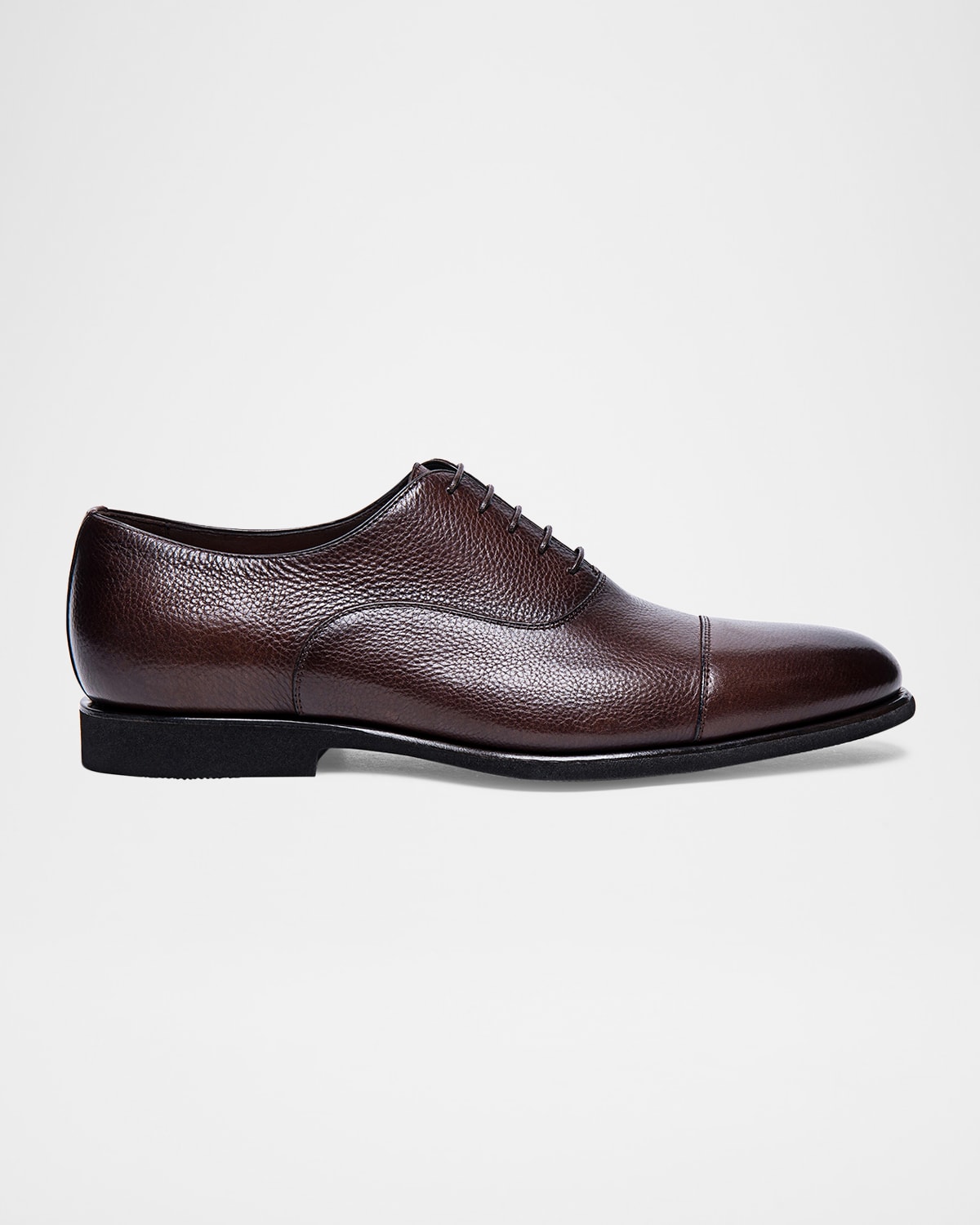 Santoni Men's Darian Grained Leather Oxfords