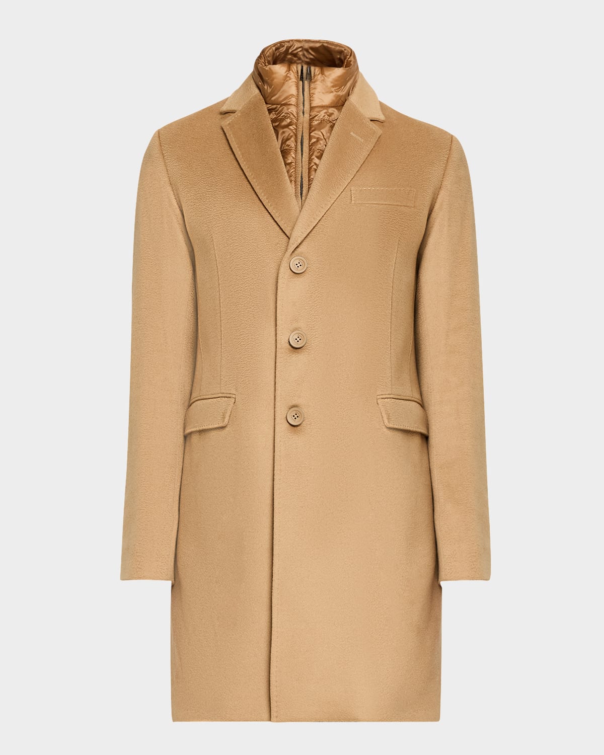 Men's Cashmere Topcoat with Windguard