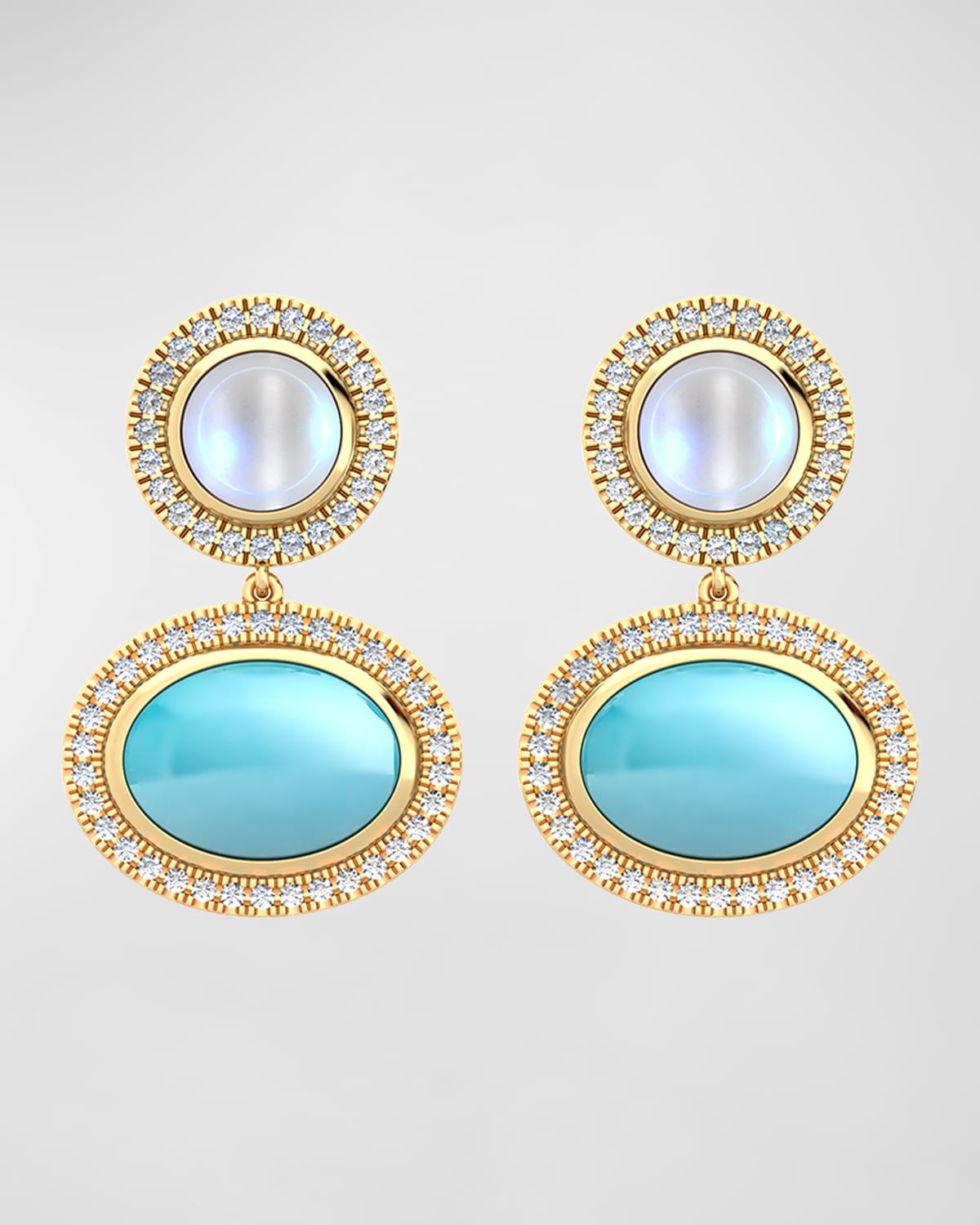 Aurora Earrings with Diamonds