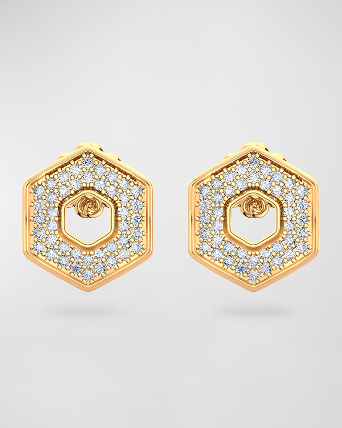 Eclipse Diamond Stud Earrings