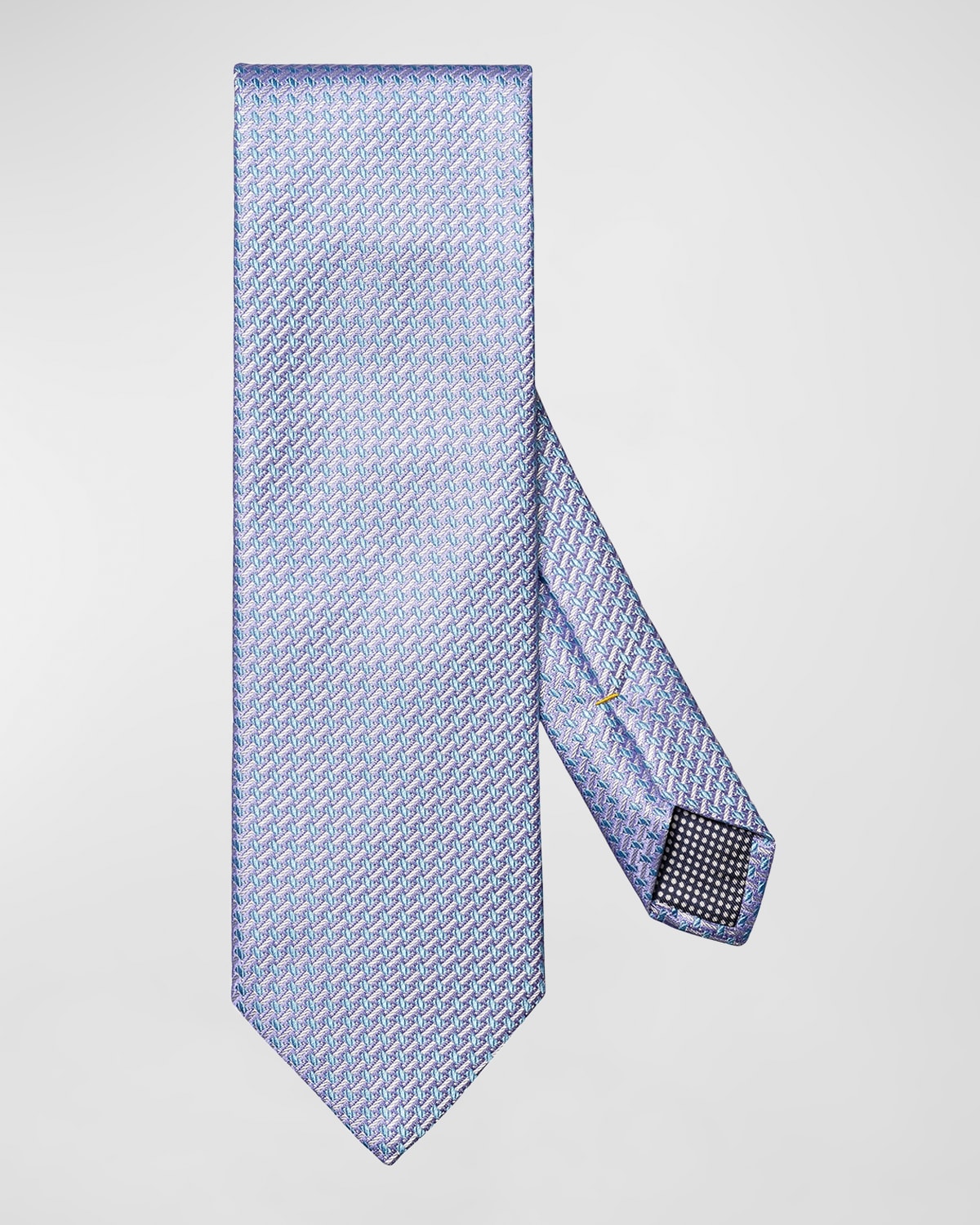 Shop Eton Men's Woven Silk Geometric Tie In Lt Purple