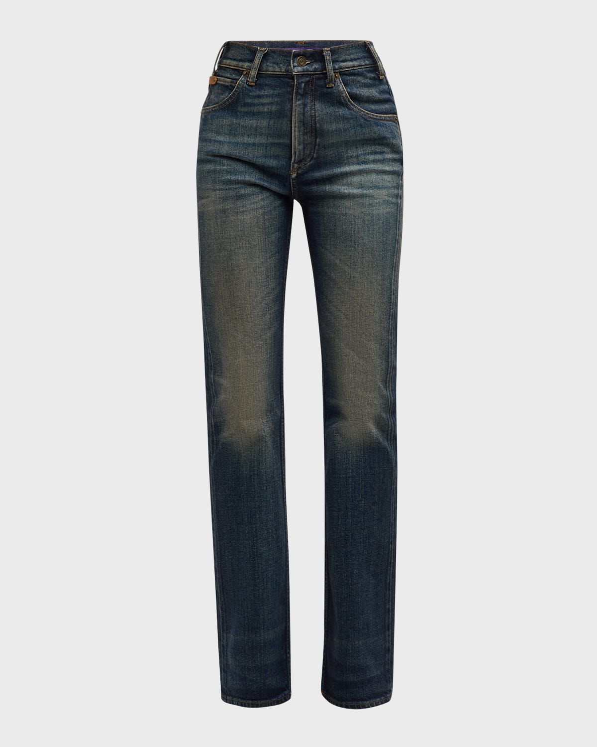 POLO RALPH LAUREN KAIDA BOOTCUT-LEG TELLURIDE DENIM JEANS 