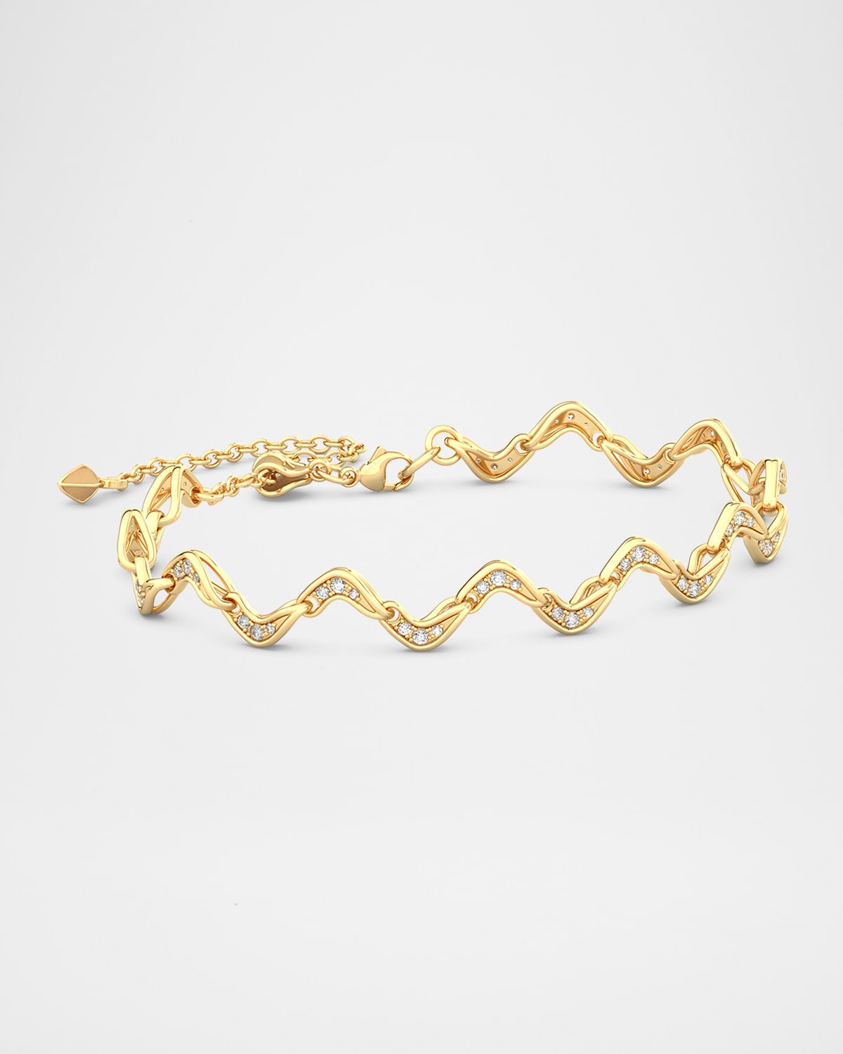 18K Gold Victoria Bracelet with Diamonds