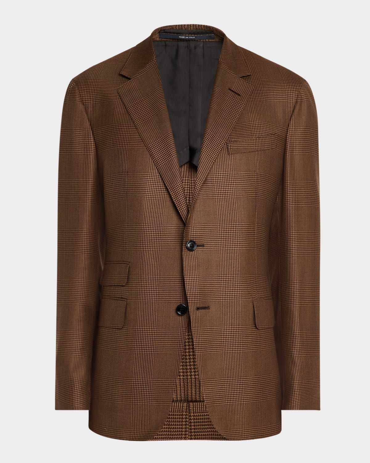 Men's Wool and Cashmere Glen Check Sport Coat