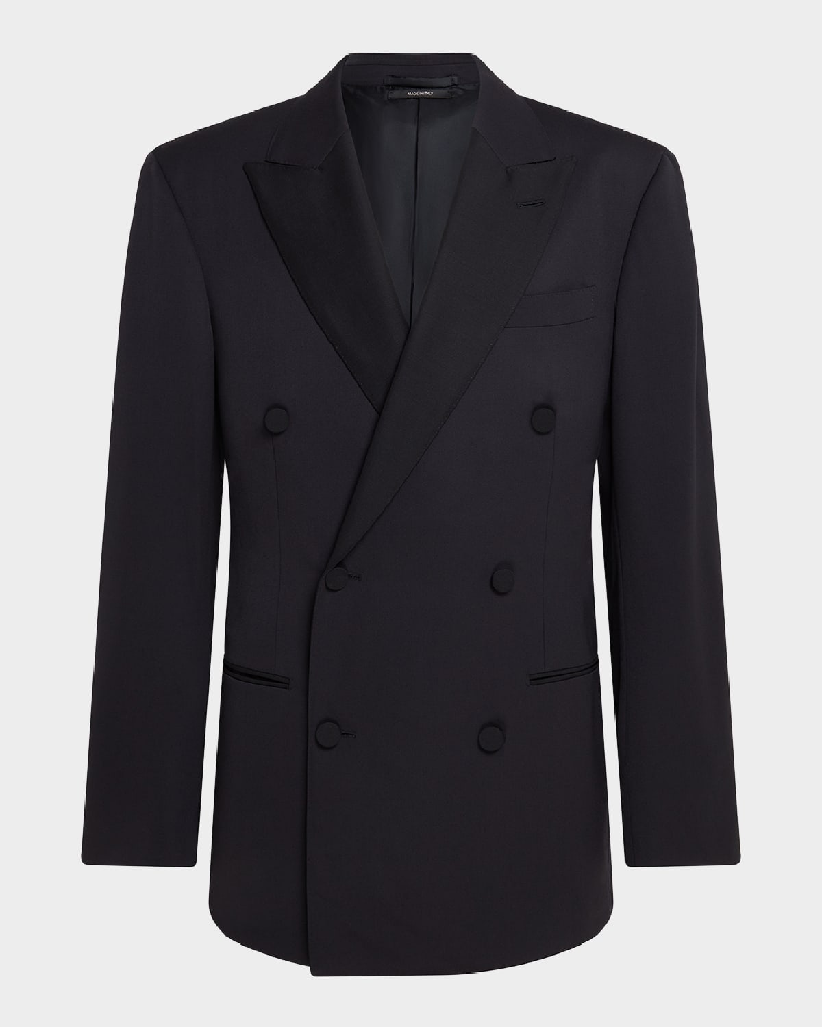 DUNHILL MEN'S DOUBLE-BREASTED PEAK LAPEL DINNER JACKET 