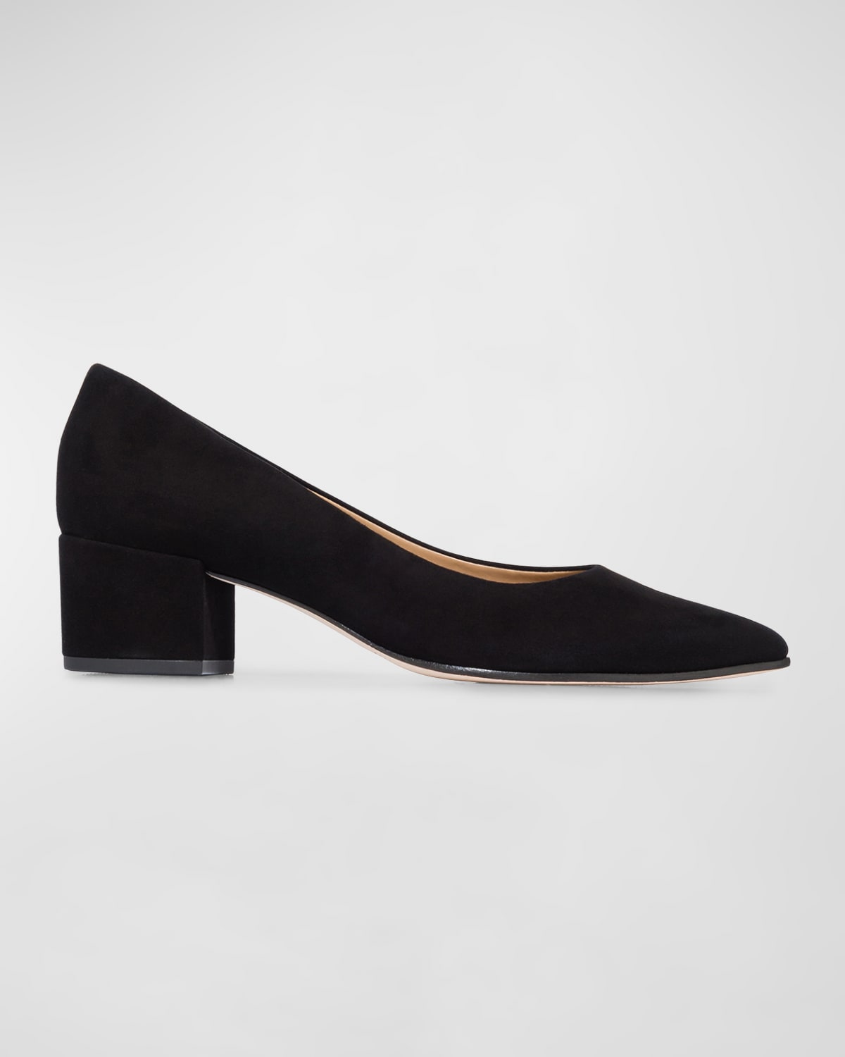 Bernardo Millie Suede Block-Heel Pumps