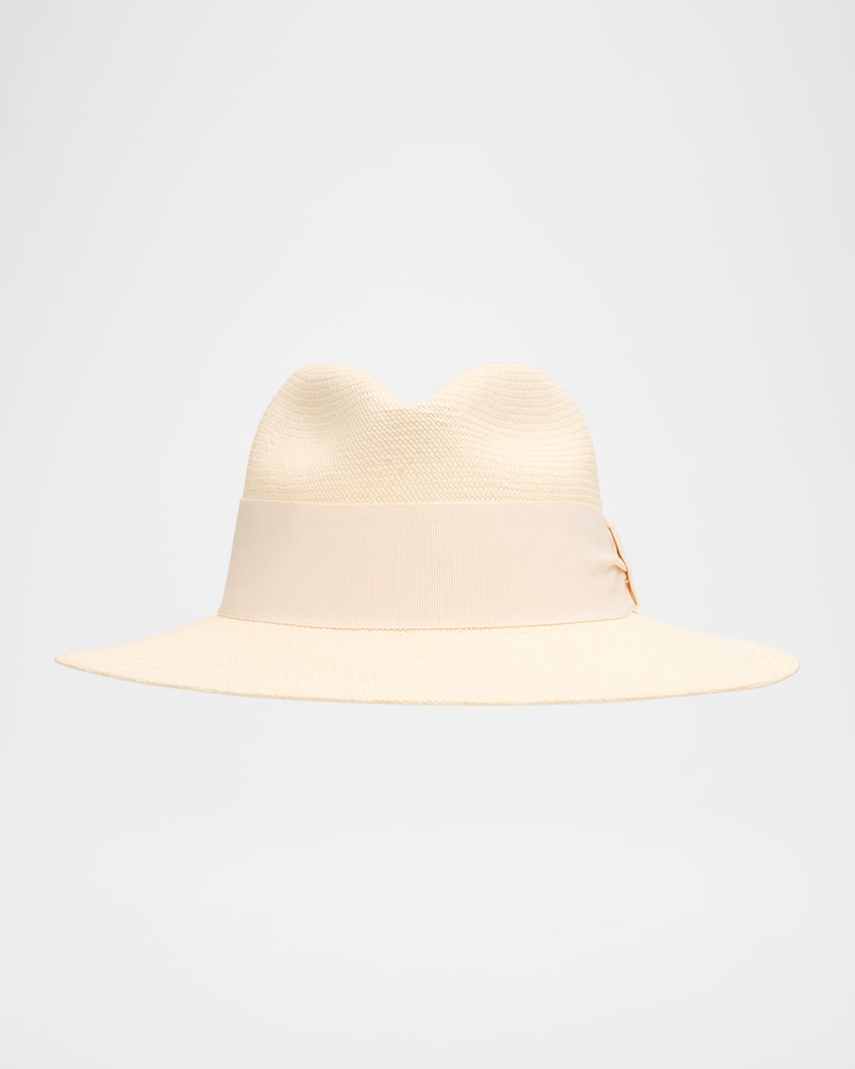 Frescobol Carioca Men's Rafael Wide-ribbon Straw Panama Hat In Off White