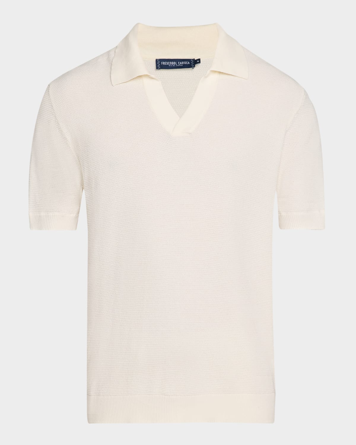 Men's Rino Cotton and Silk Knit Polo Shirt