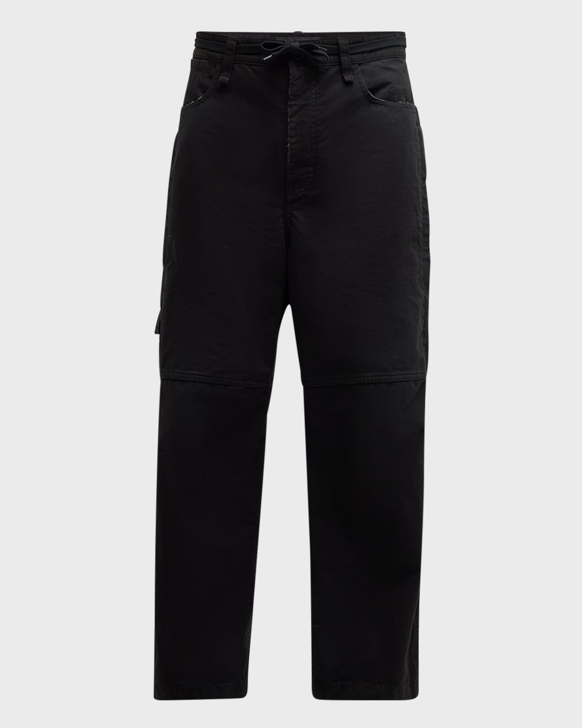 Balenciaga Men's Cotton Ripstop Skater Pants In 1000 Black