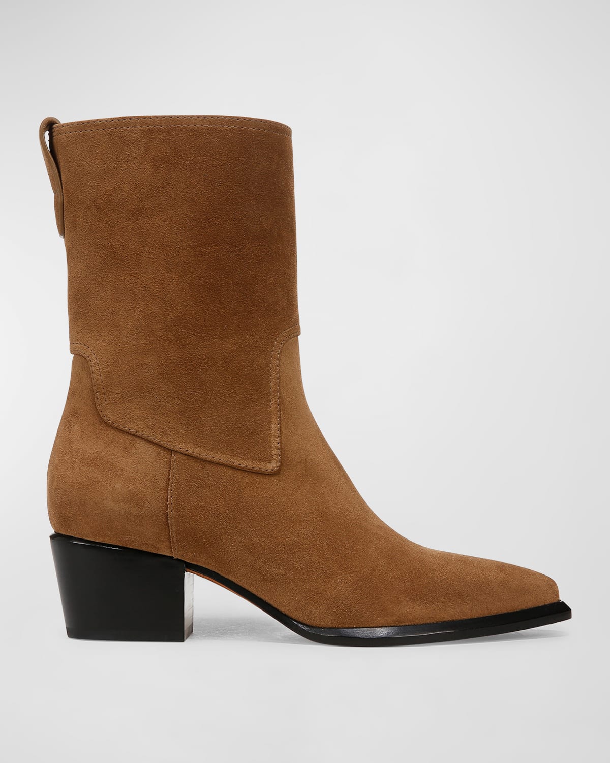 Arlington Western Suede Ankle Boots