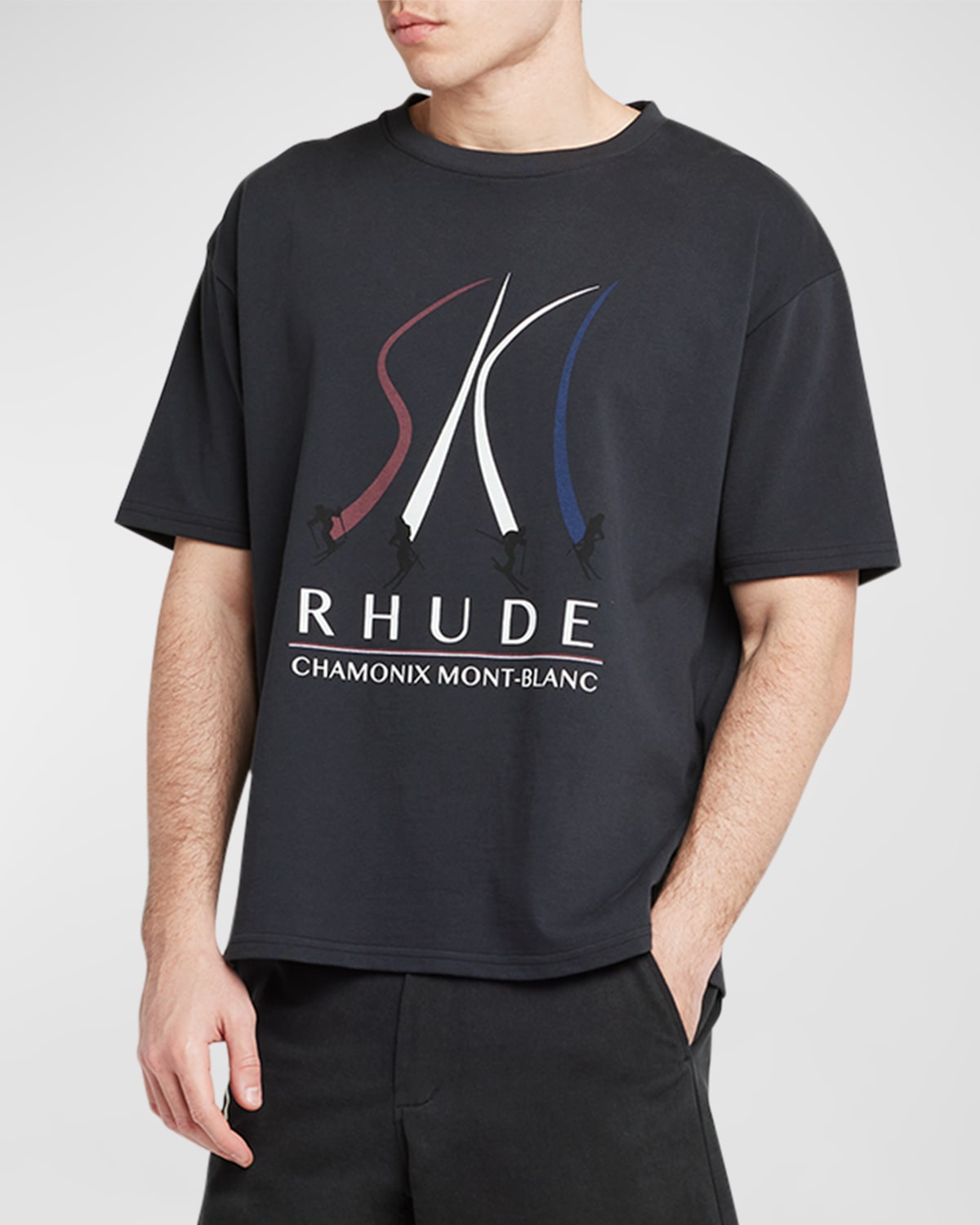 Rhude Men's Ski Slope T-shirt In Black