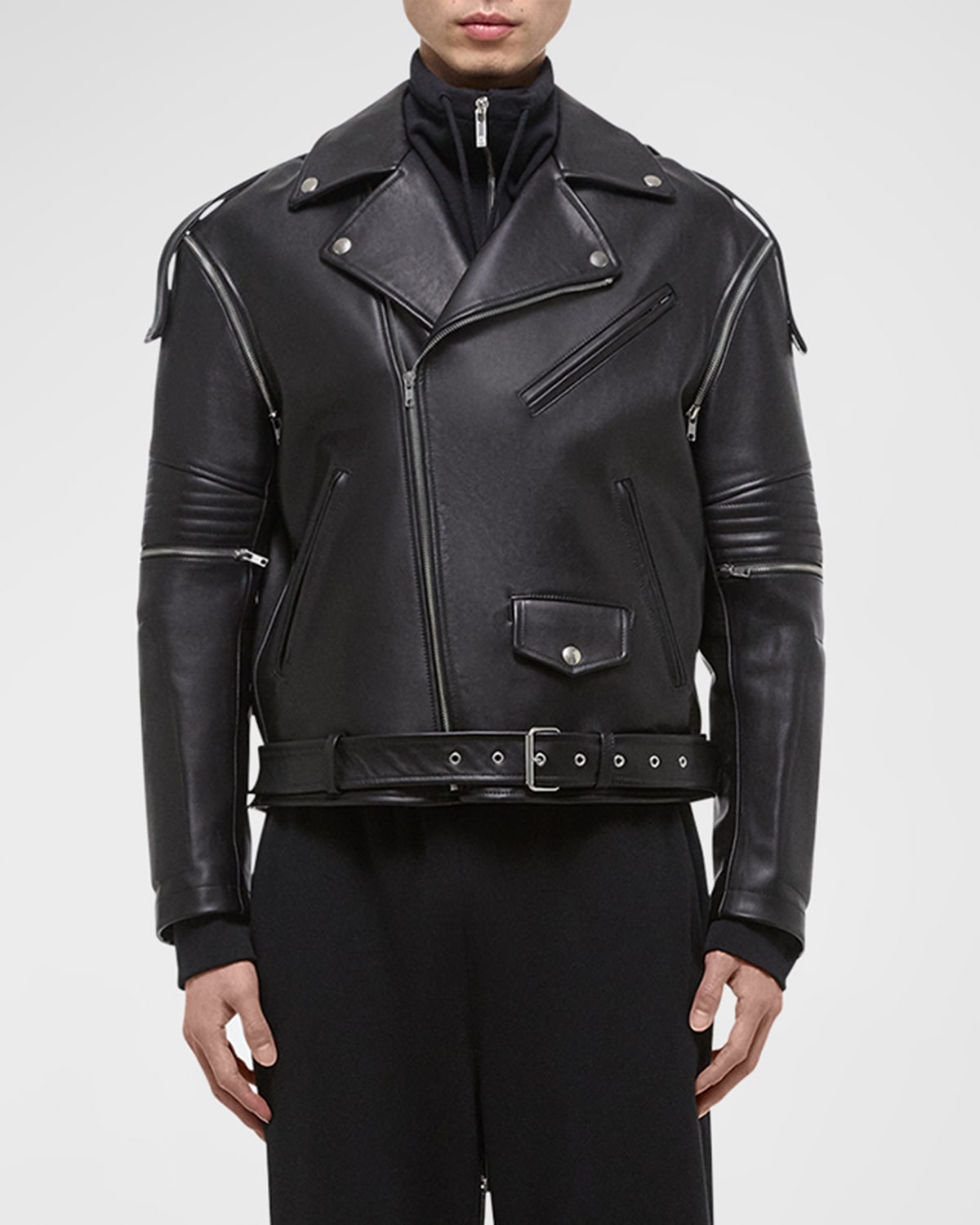 Men's Astro Leather Biker Jacket