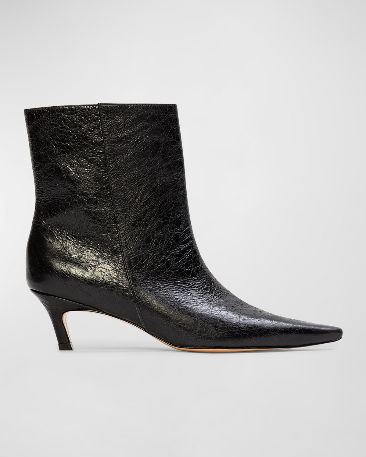 Avenue Snake-Embossed Ankle Boots