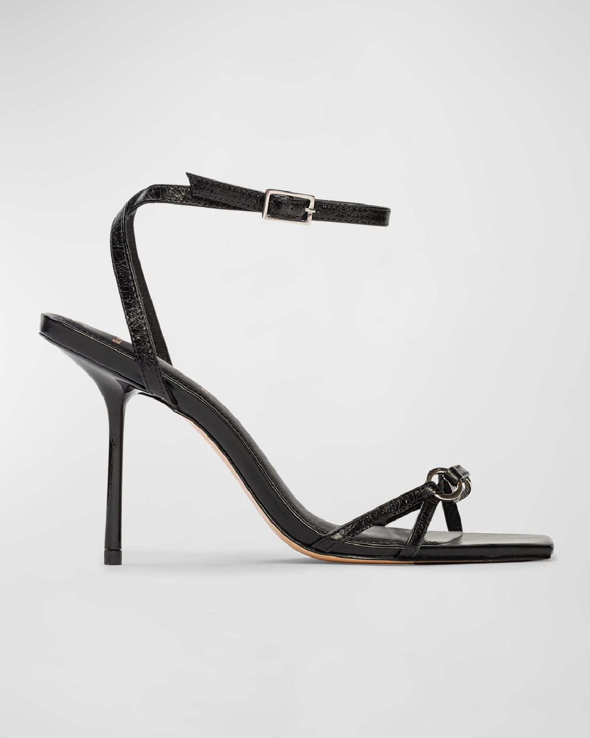Frankie Leather Ankle-Strap Sandals