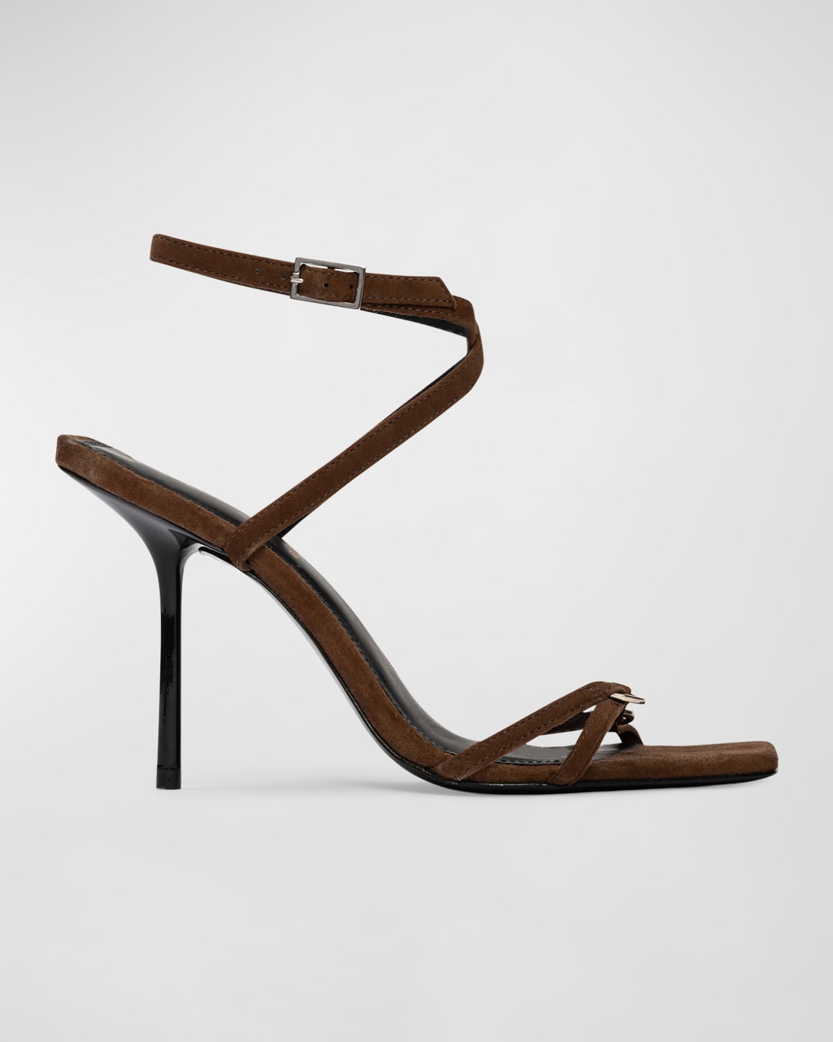 Frankie Leather Ankle-Strap Sandals
