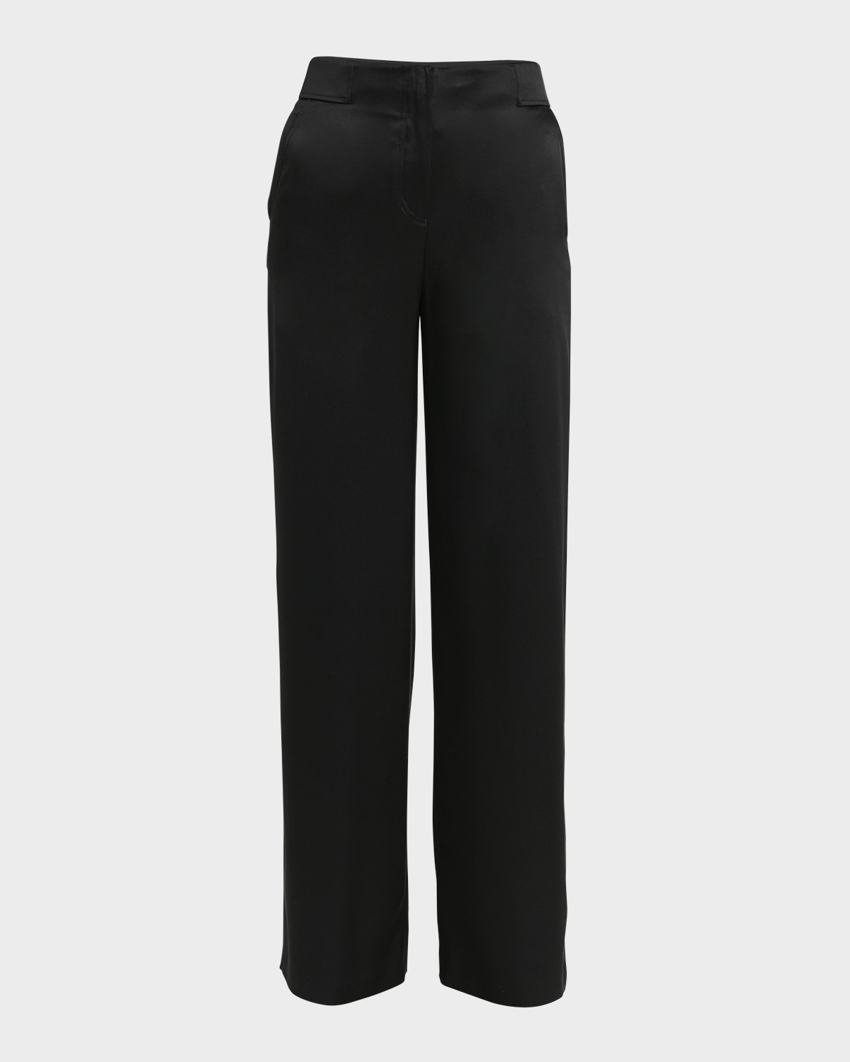 Silk Wide-Leg Trousers