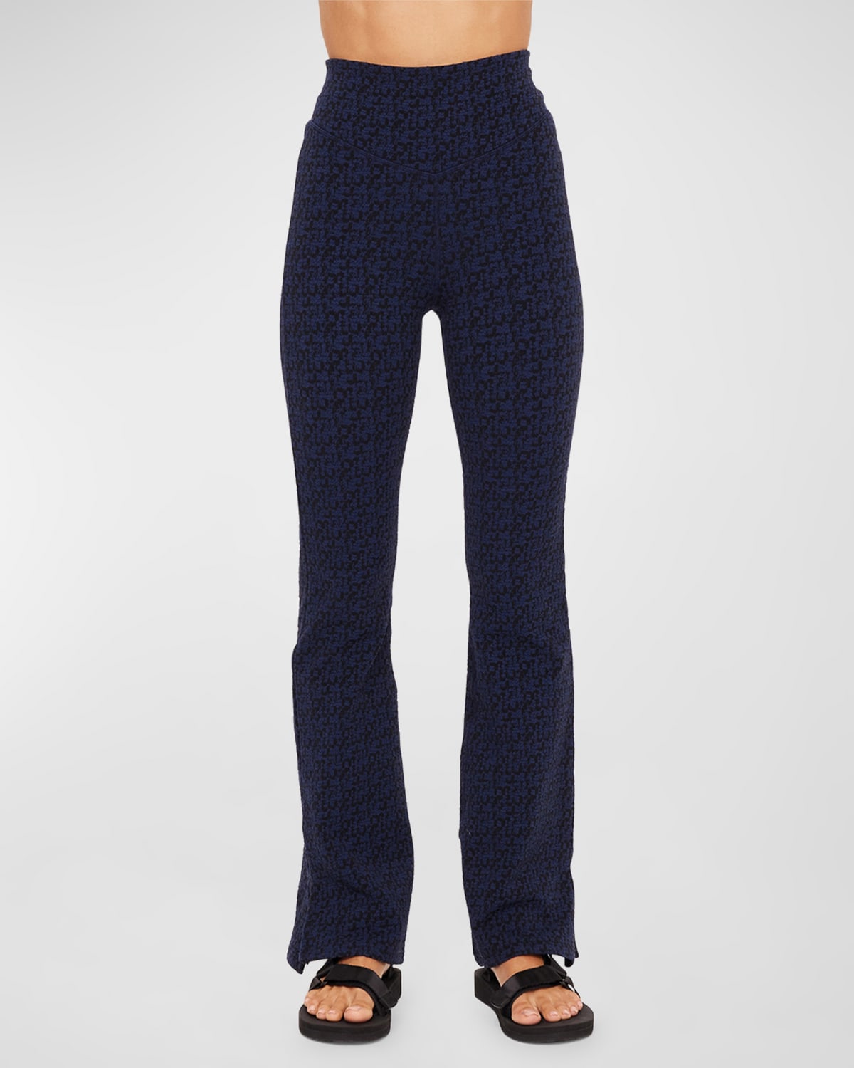 Shop The Upside Maritza Florence Flare Pants In Navy