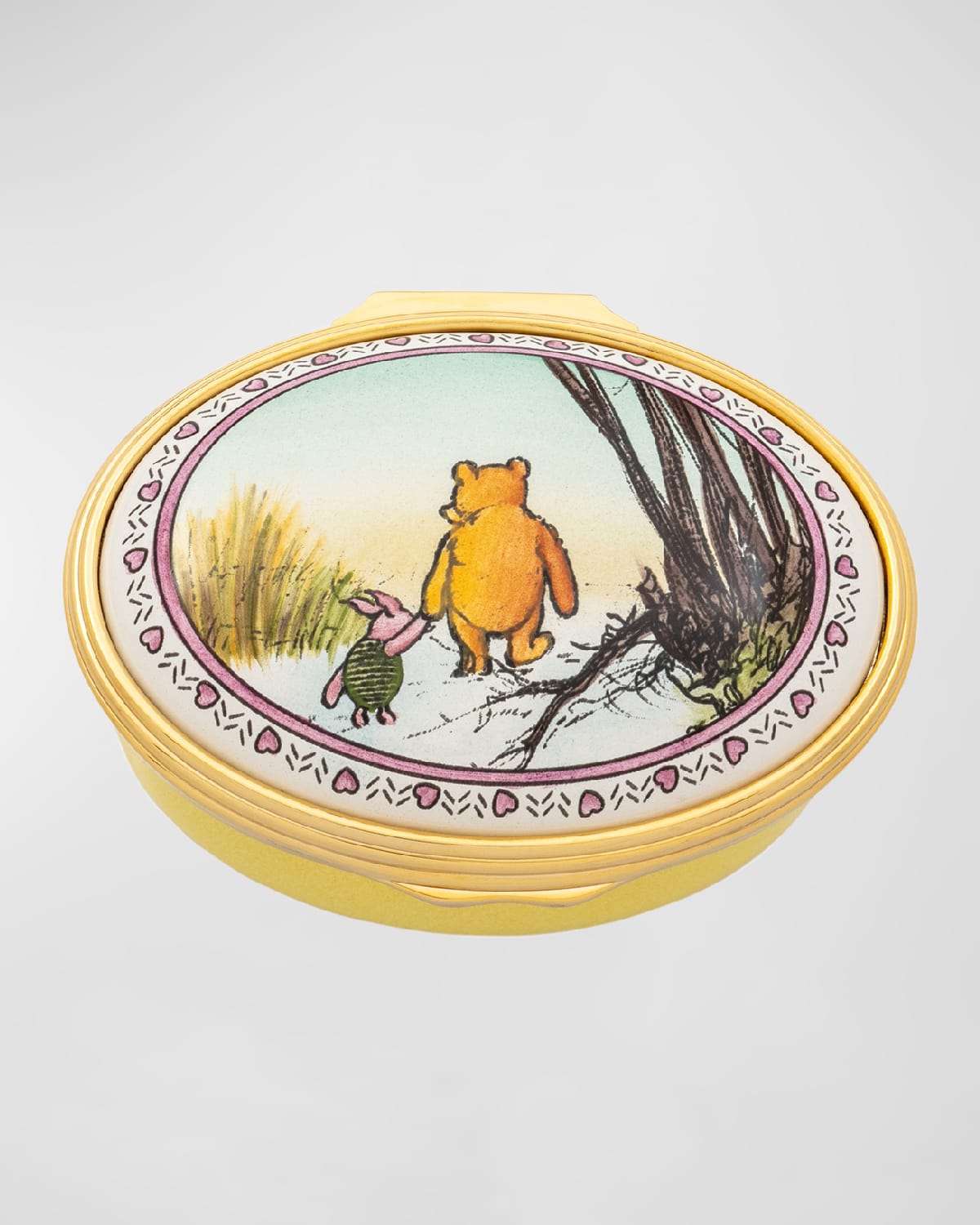 Halcyon Days 'the Most Important Thing' Enamel Box In Multi