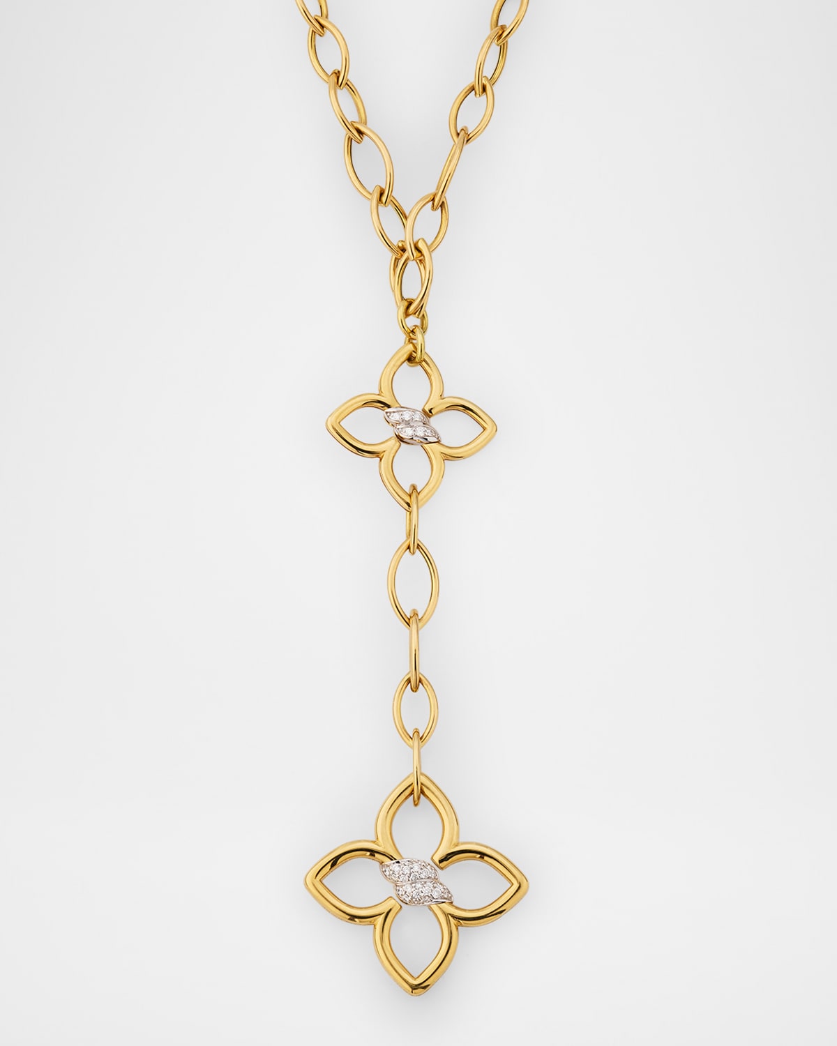 18K Yellow Gold Diamond Cialoma Necklace