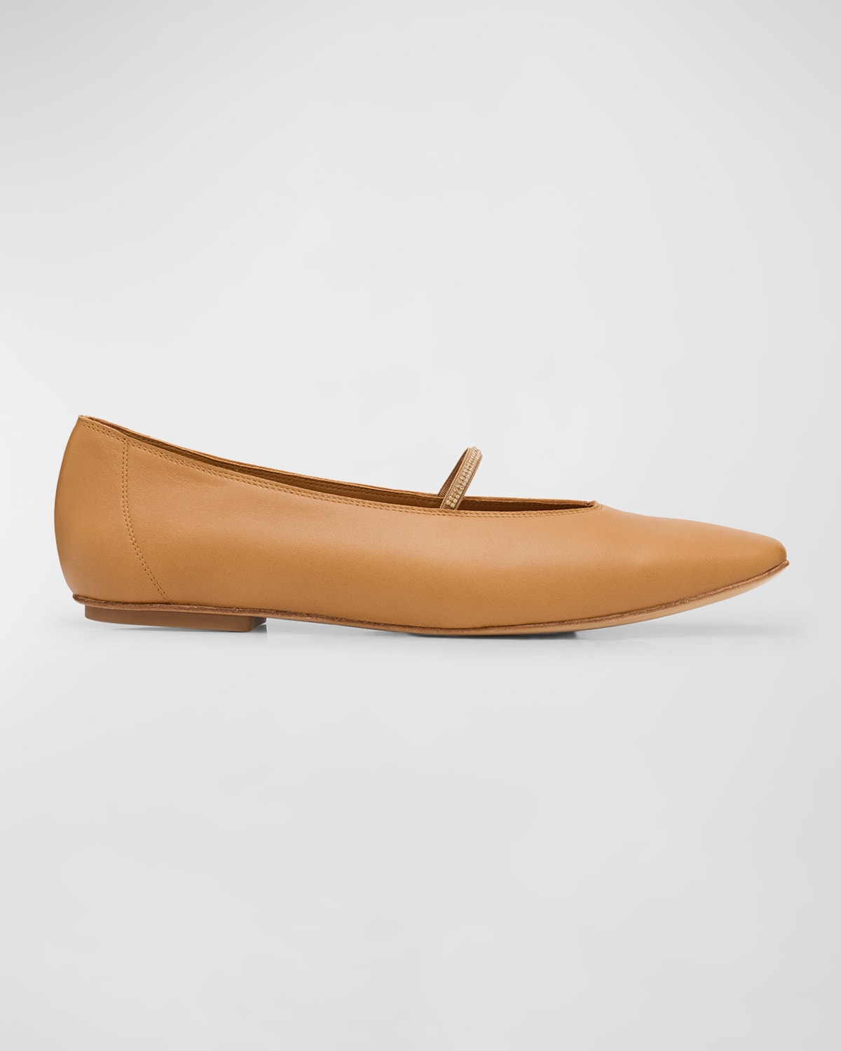Tila Crystal-Strap Ballerina Flats