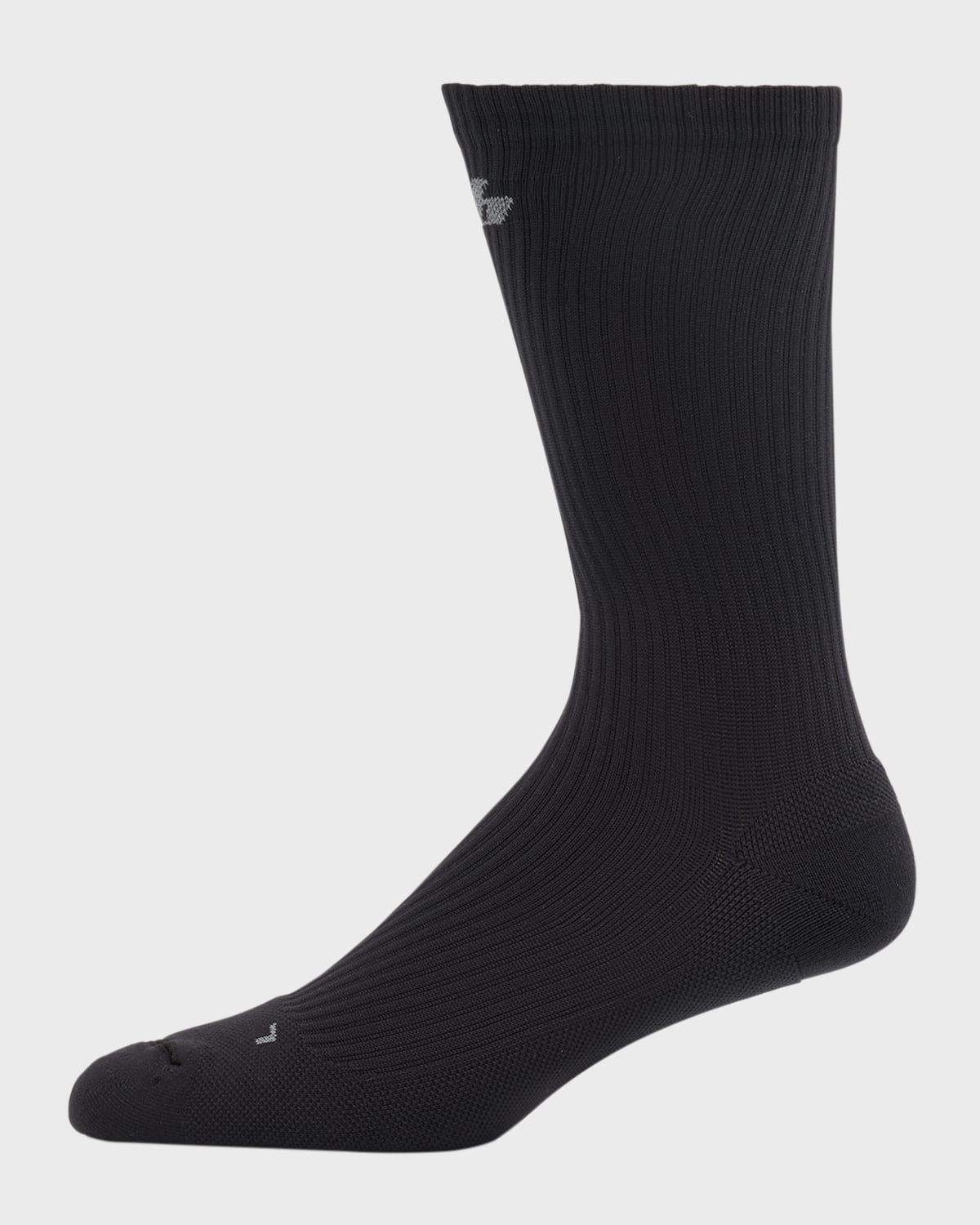 Balenciaga Men's Activewear Technical Socks In 1081 Black/reflective