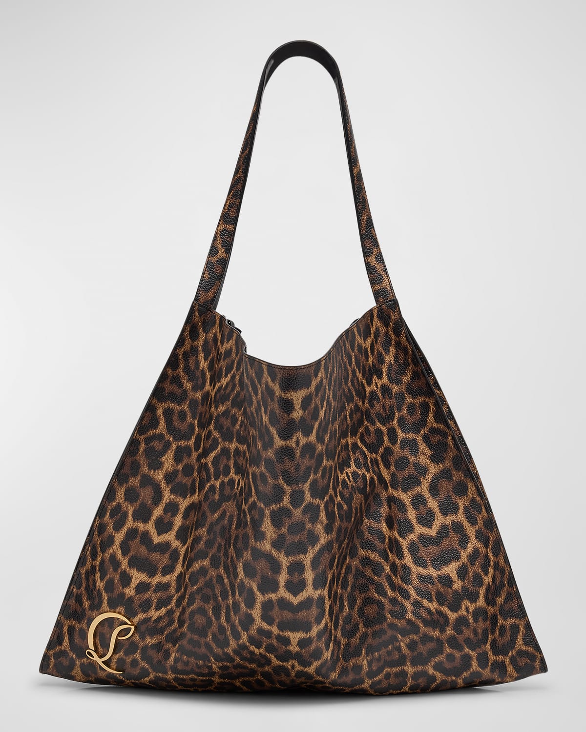 Christian Louboutin Le 54 Leopard-print Leather Tote Bag In Leopard