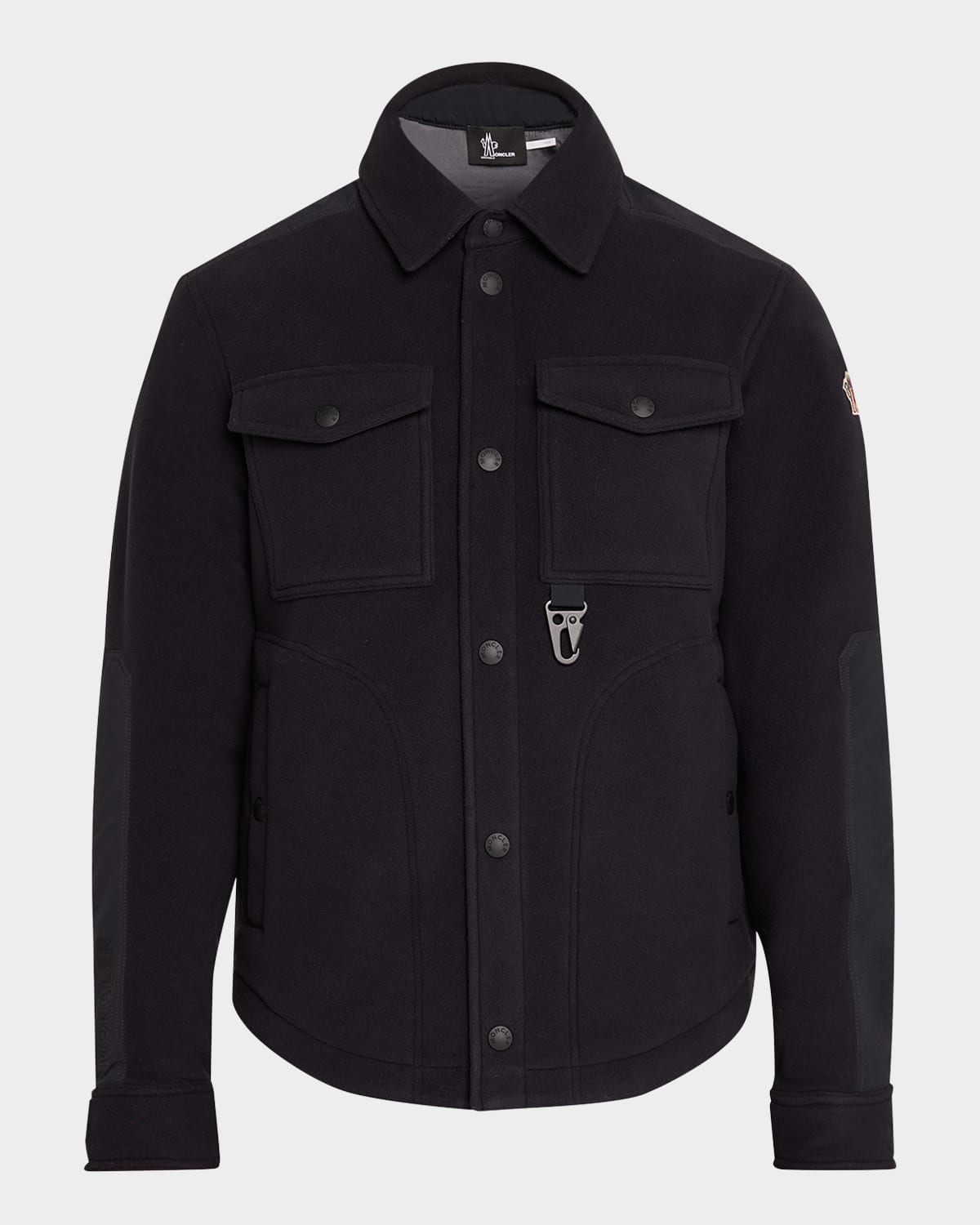 Men's Fleece Overshirt with Nylon Inserts