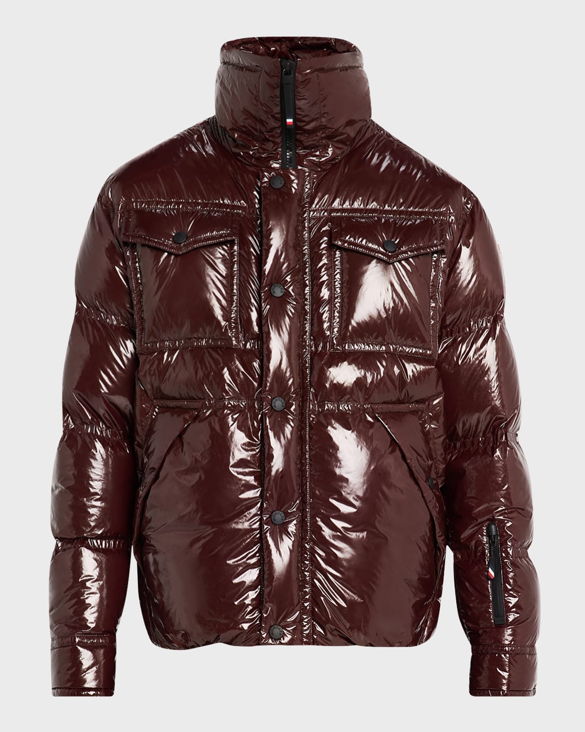 MONCLER MEN'S TECKA GLOSSY PUFFER JACKET 