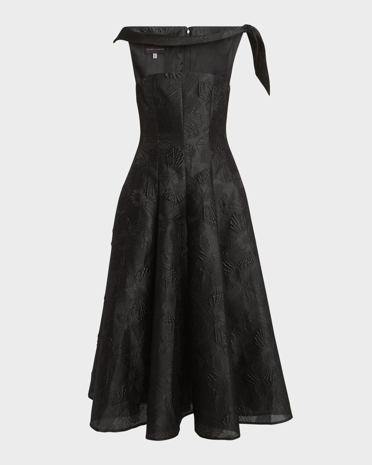 Anemone Jacquard Illusion Midi Dress