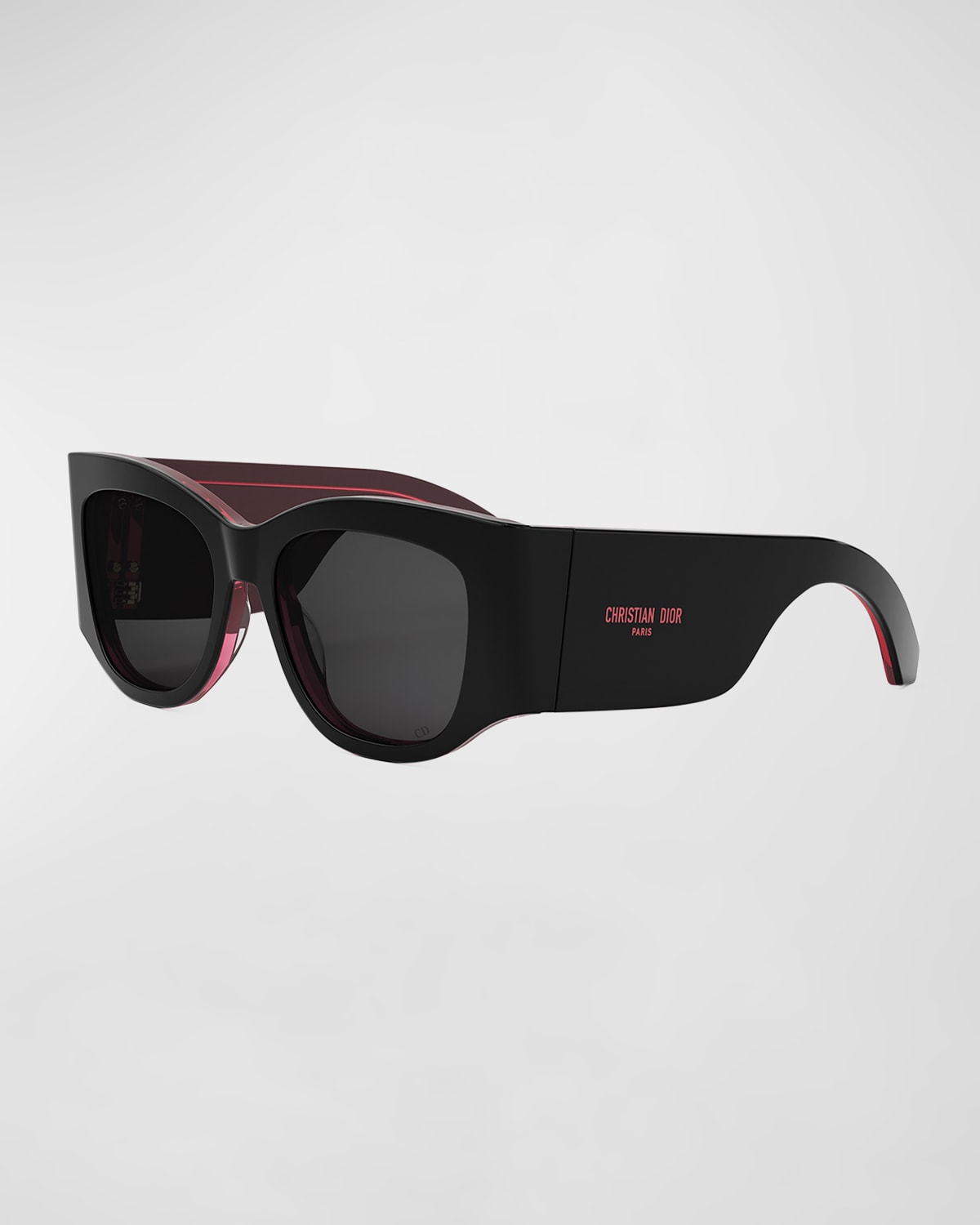 Shop Dior Nuit S1i Sunglasses In Black Pink