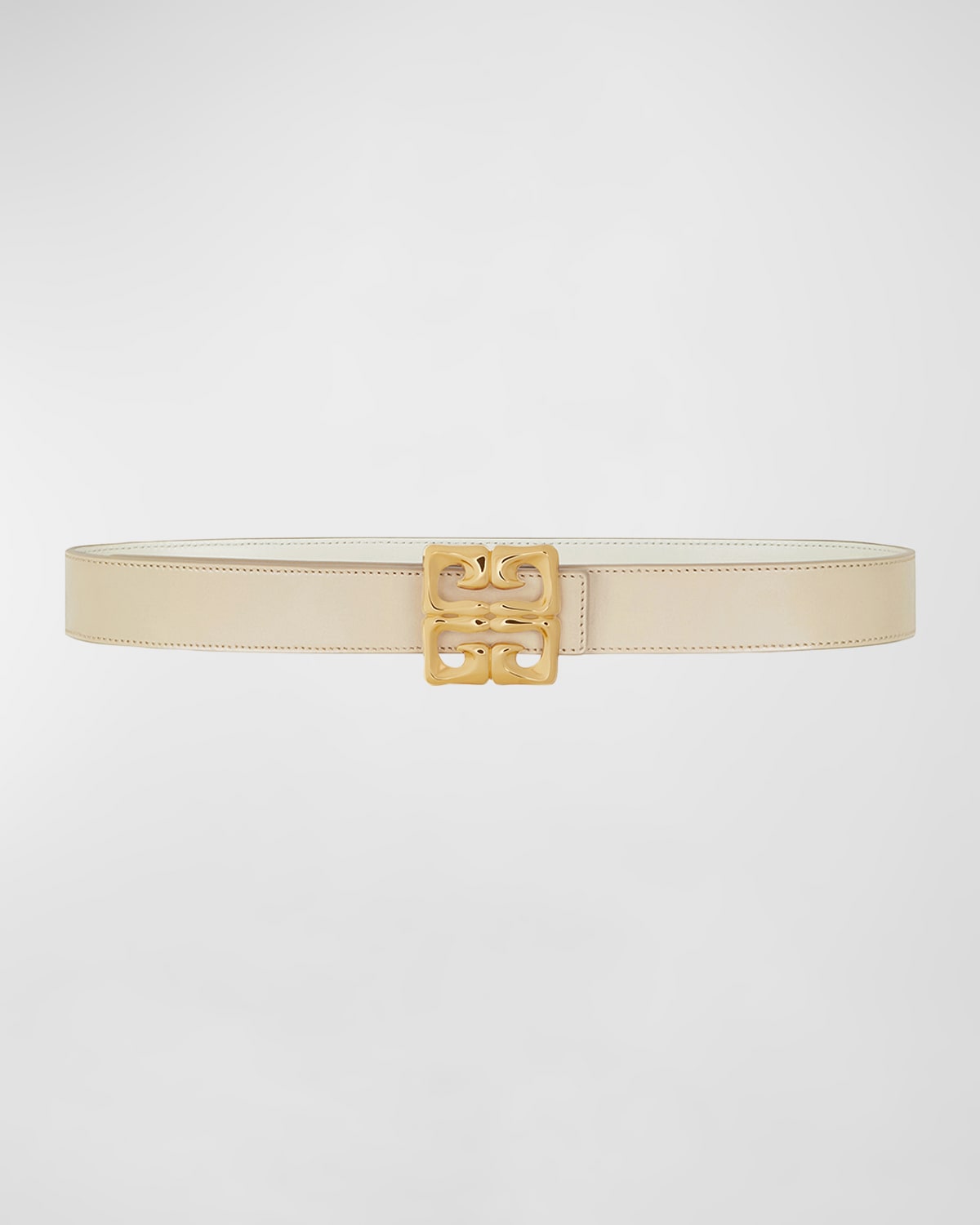 Shop Givenchy Baroque 4g Reversible Leather Belt In 257 Natural Beige