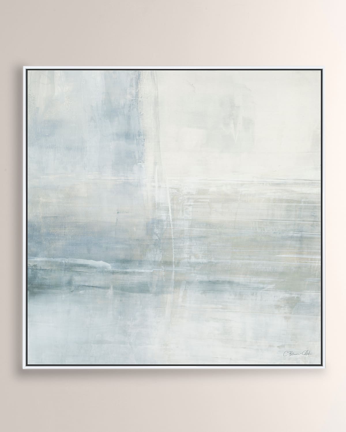 Benson-cobb Studios Intuition Giclee, 30" Square In Blue