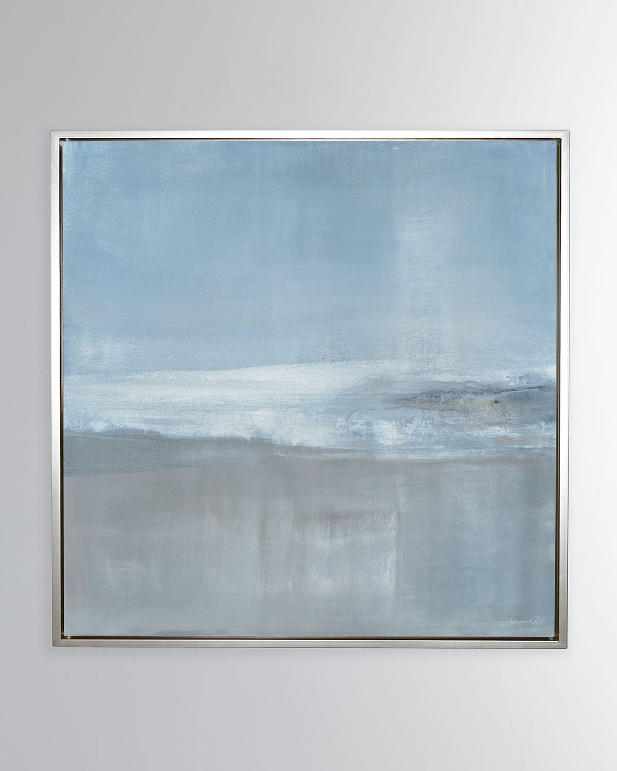 Benson-cobb Studios Sanctioned No. 2 Giclee On Canvas, 36"sq. In Blue